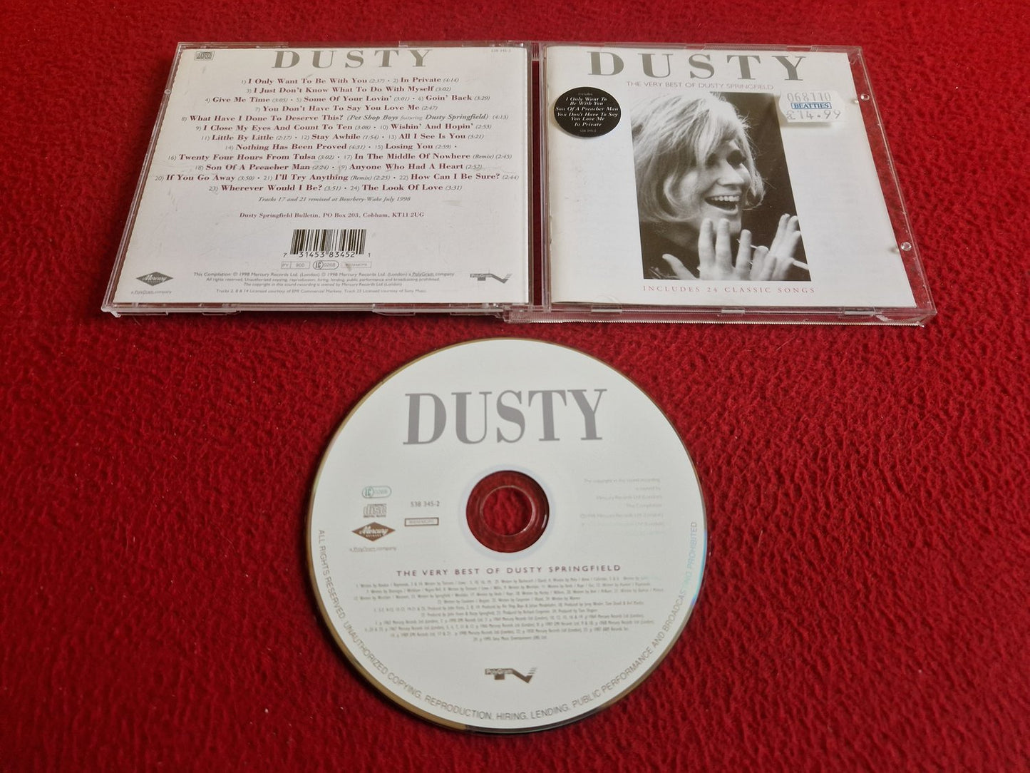 DUSTY SPRINGFIELD DUSTY THE VERY BEST OF CD