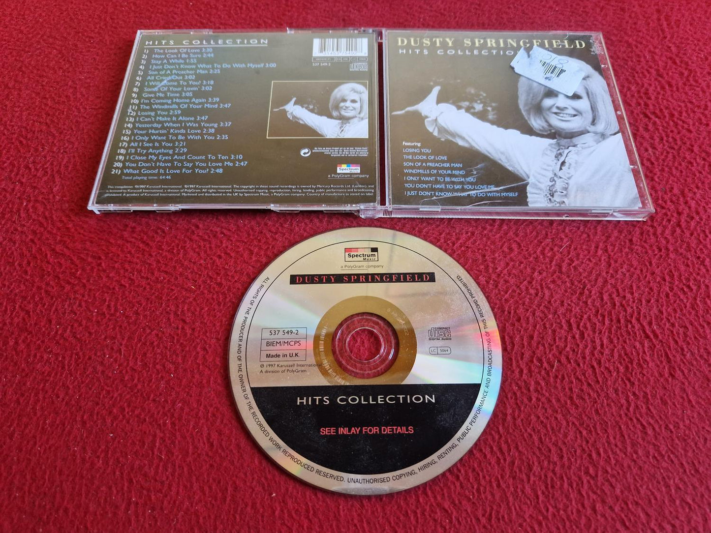 DUSTY SPRINGFIELD HITS COLLECTION CD