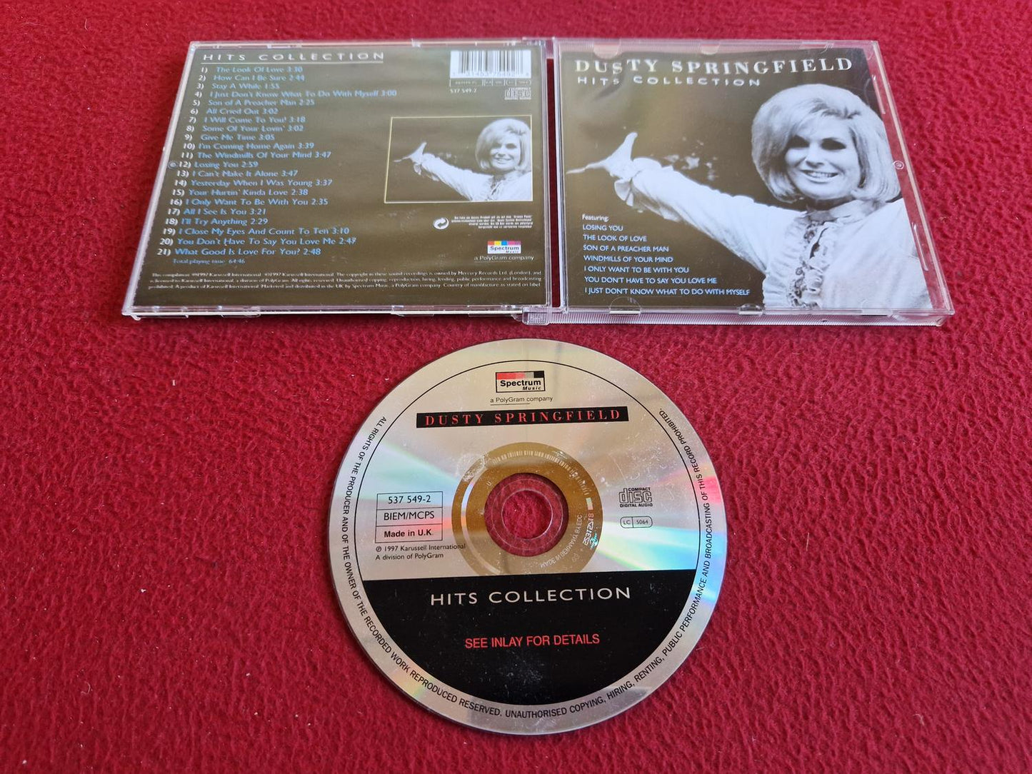 DUSTY SPRINGFIELD HITS COLLECTION CD