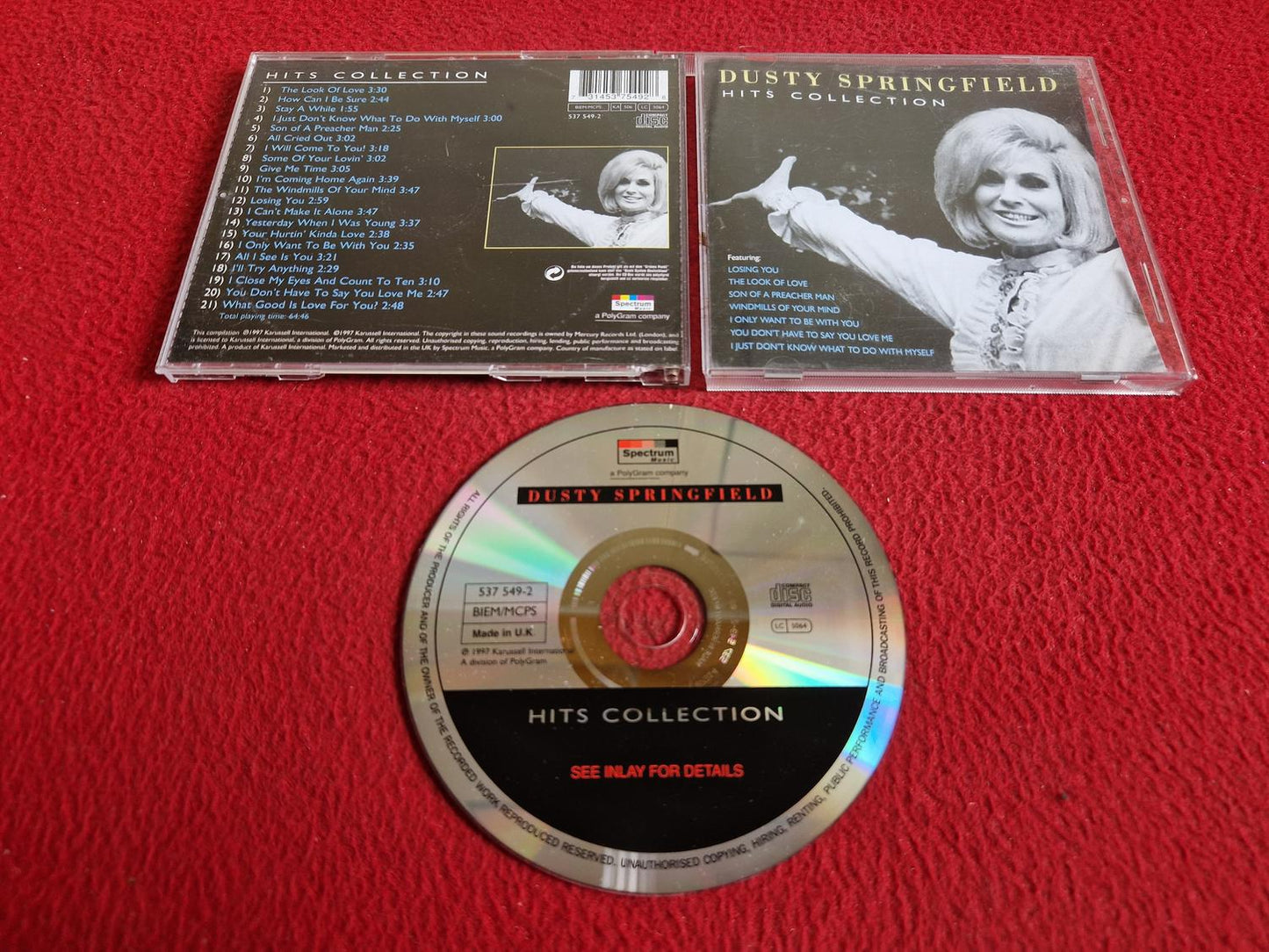 DUSTY SPRINGFIELD HITS COLLECTION CD
