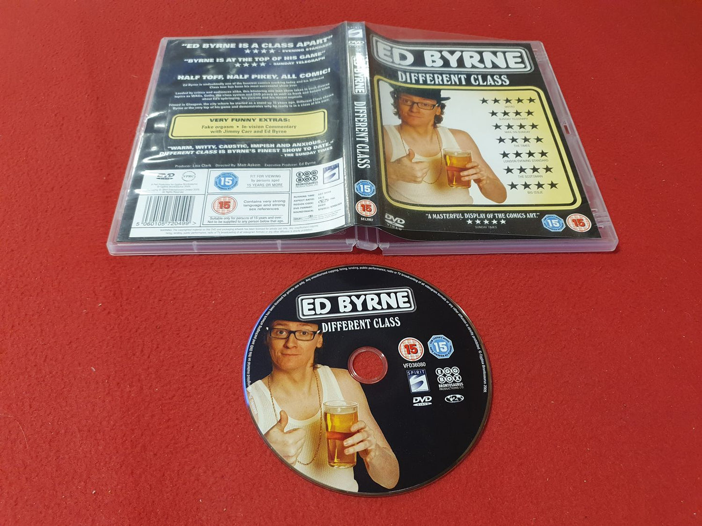 ED BYRNE DIFFERENT CLASS till DVD
