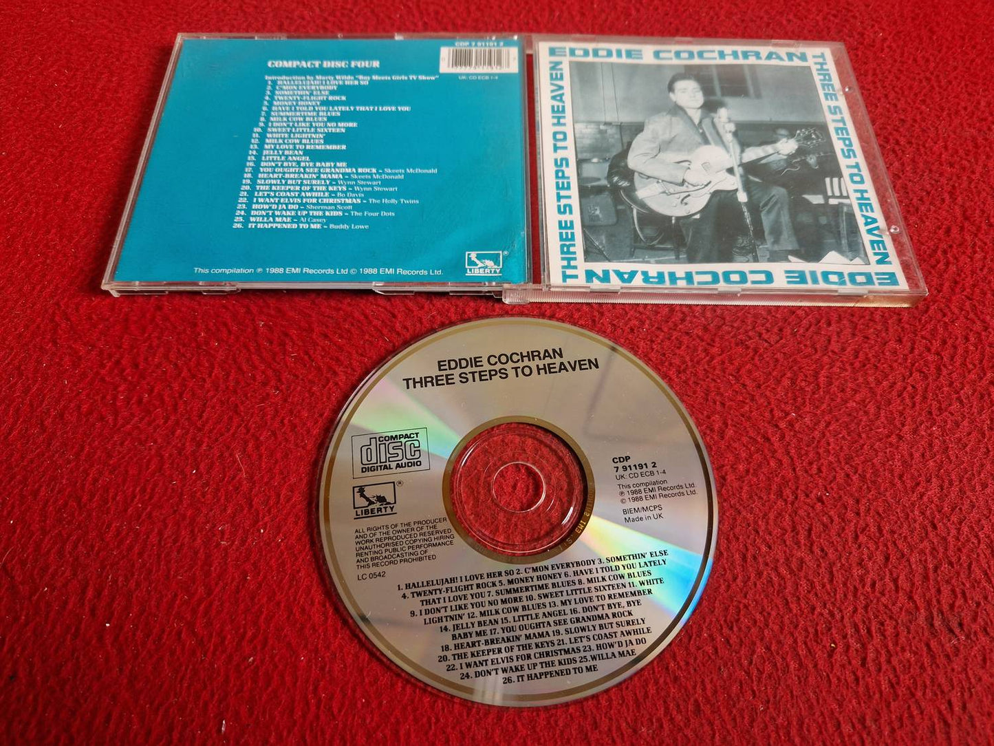 EDDIE COCHRAN THREE STEPS TO HEAVEN CD
