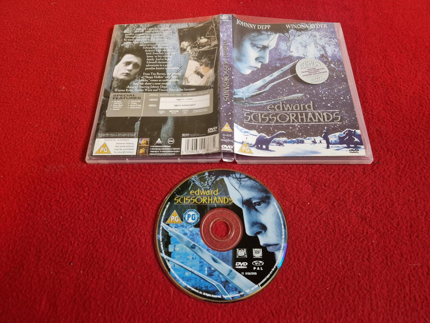 EDWARD SCISSORHANDS DVD