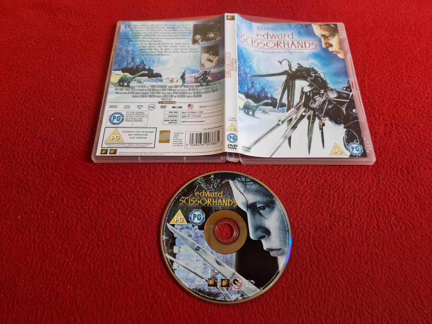 EDWARD SCISSORHANDS DVD