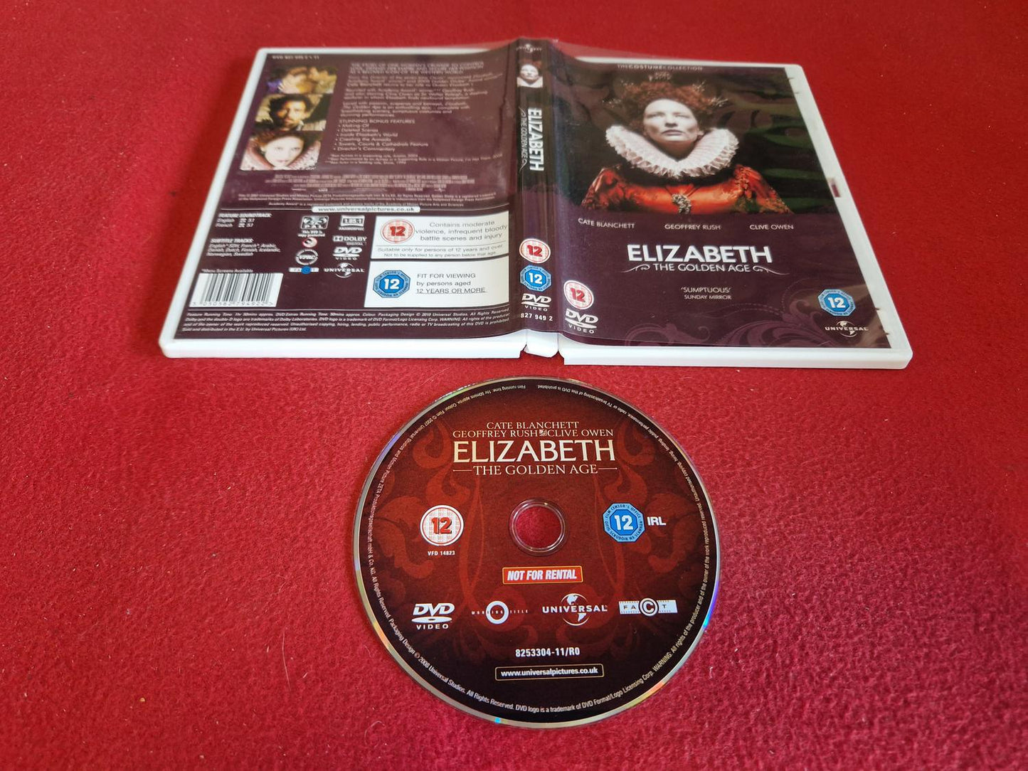 ELIZABETH THE GOLDEN AGE till DVD