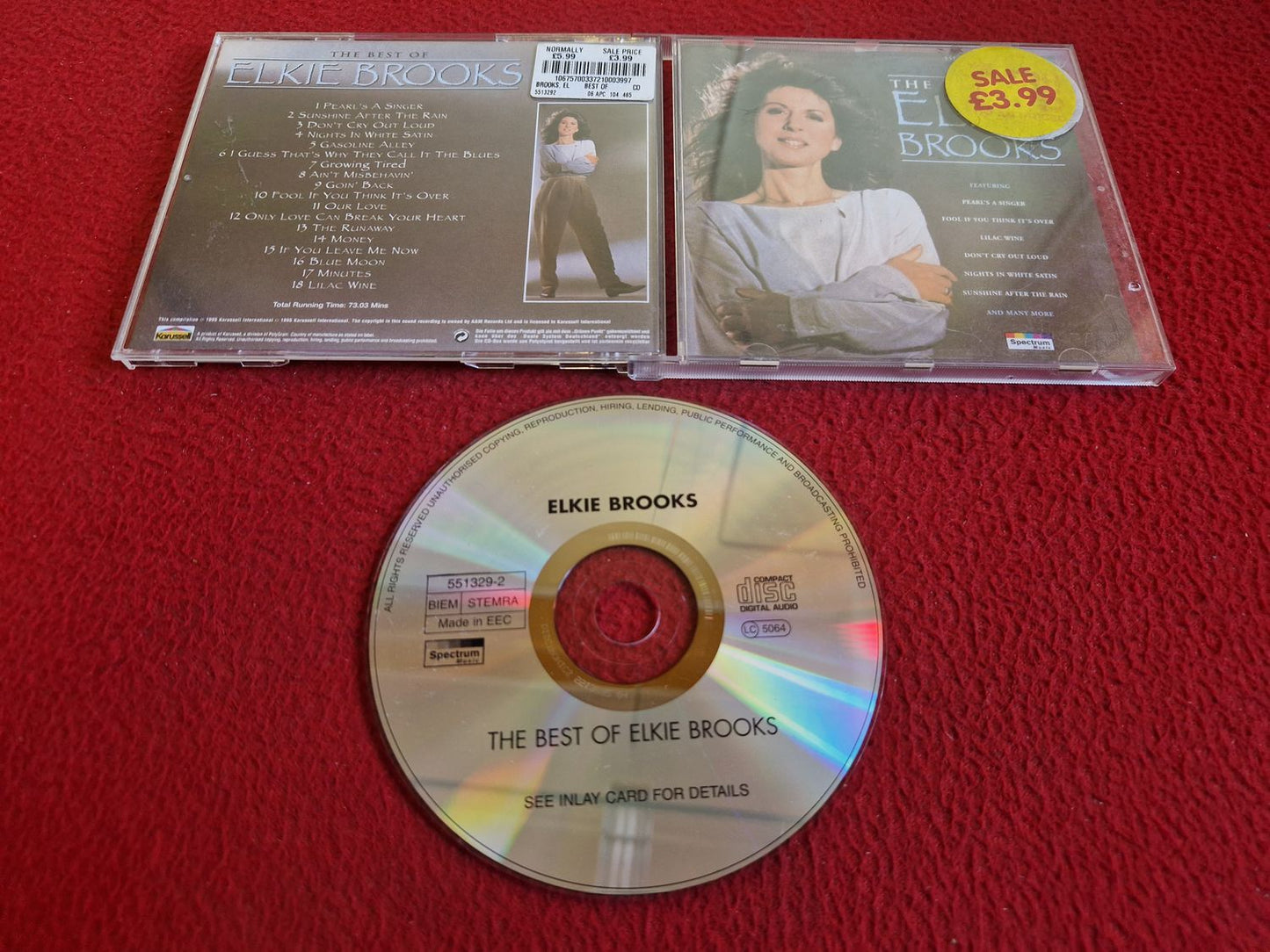 ELKIE BROOKS THE BEST OF CD
