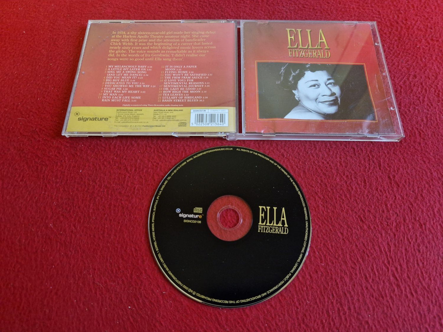 ELLA FITZGERALD - ELLA FITZGERALD CD