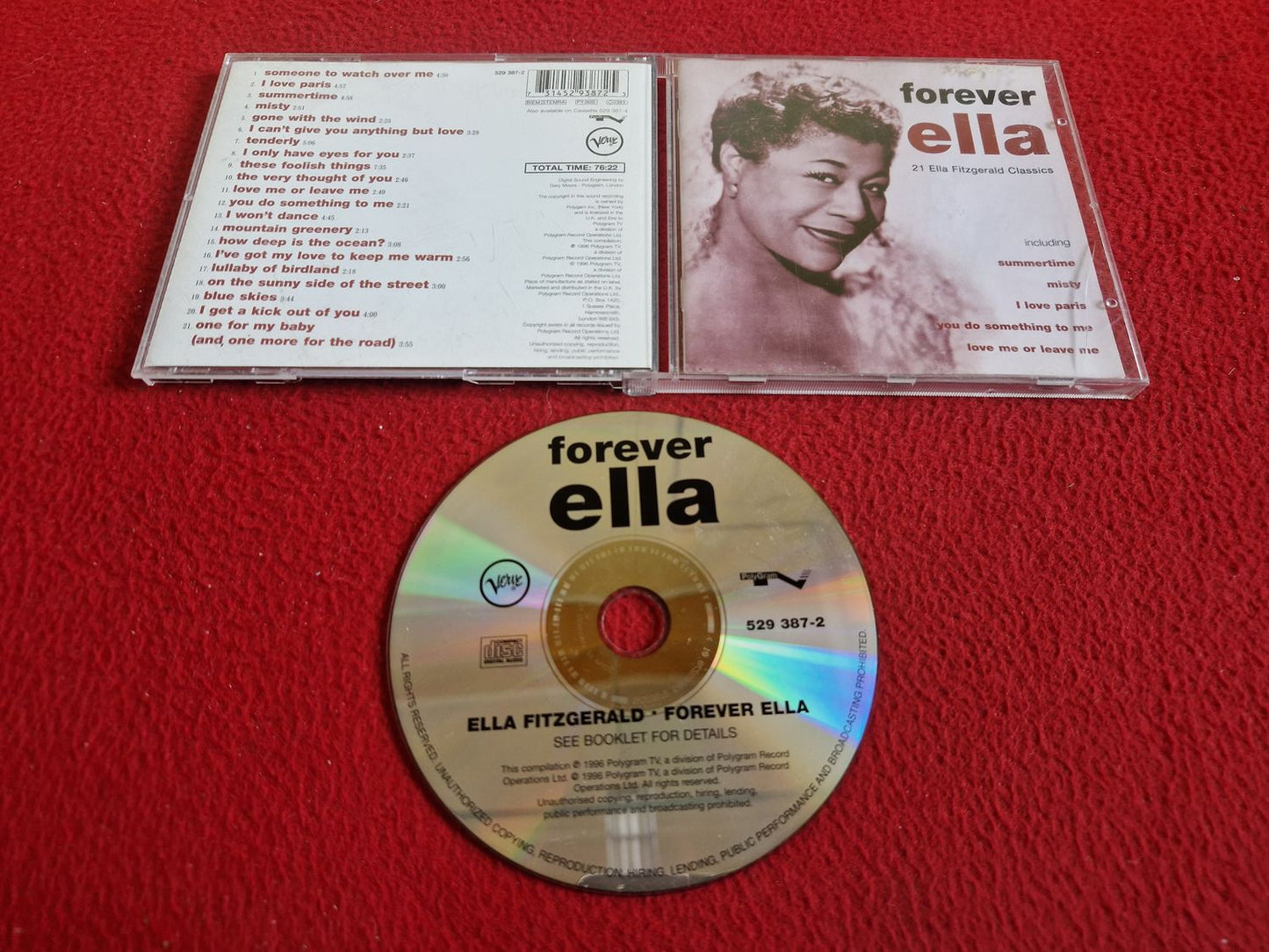 ELLA FITZGERALD FOREVER ELLA CD