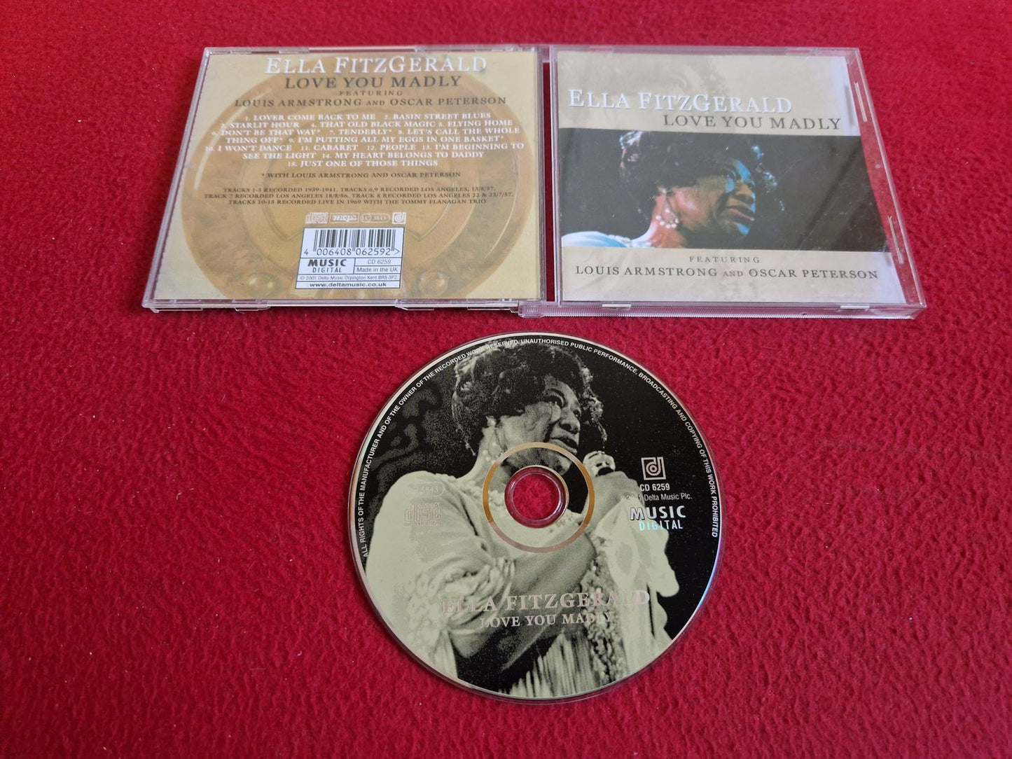 ELLA FITZGERALD – LOVE YOU MADLY CD
