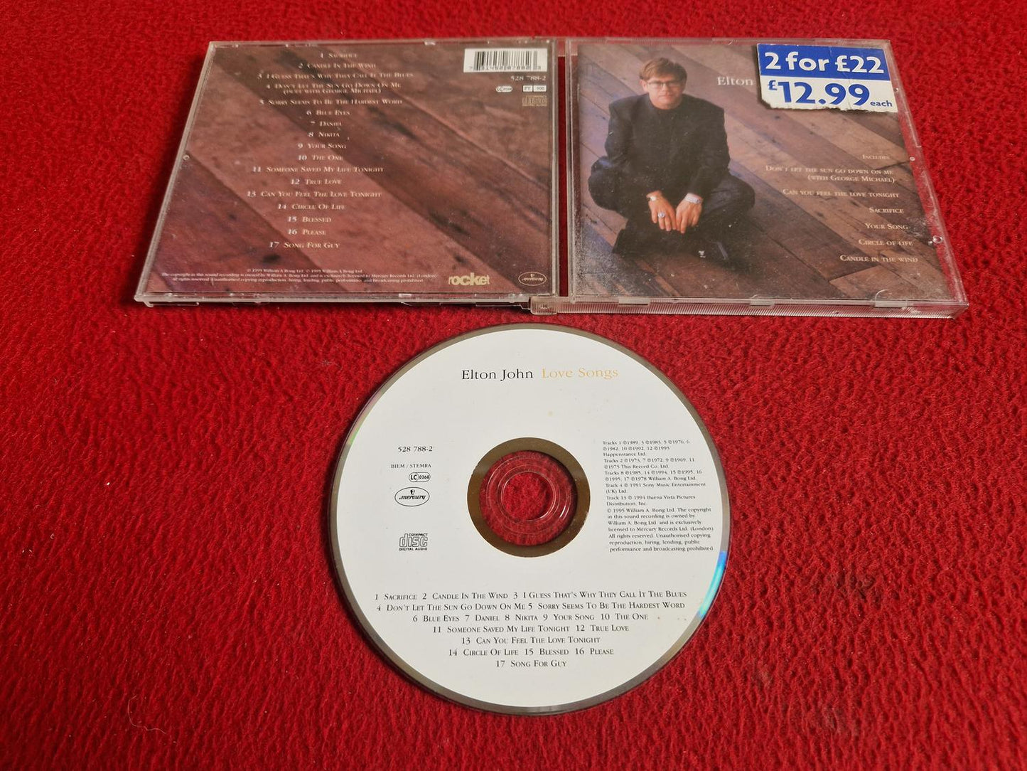 ELTON JOHN LOVE SONGS CD