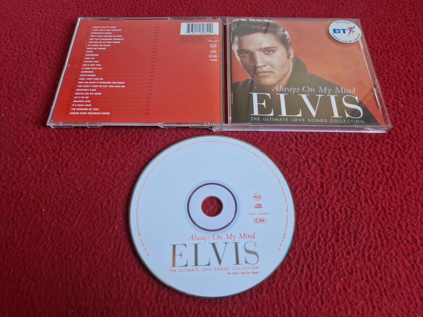ELVIS PRESLEY ALWAYS ON MY MIND ULTIMATE LOVE SONGS COLLECTION CD