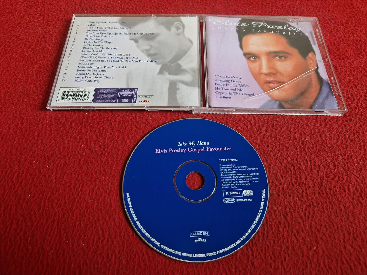 ELVIS PRESLEY GOSPEL FAVOURITES TAKE MY HAND CD