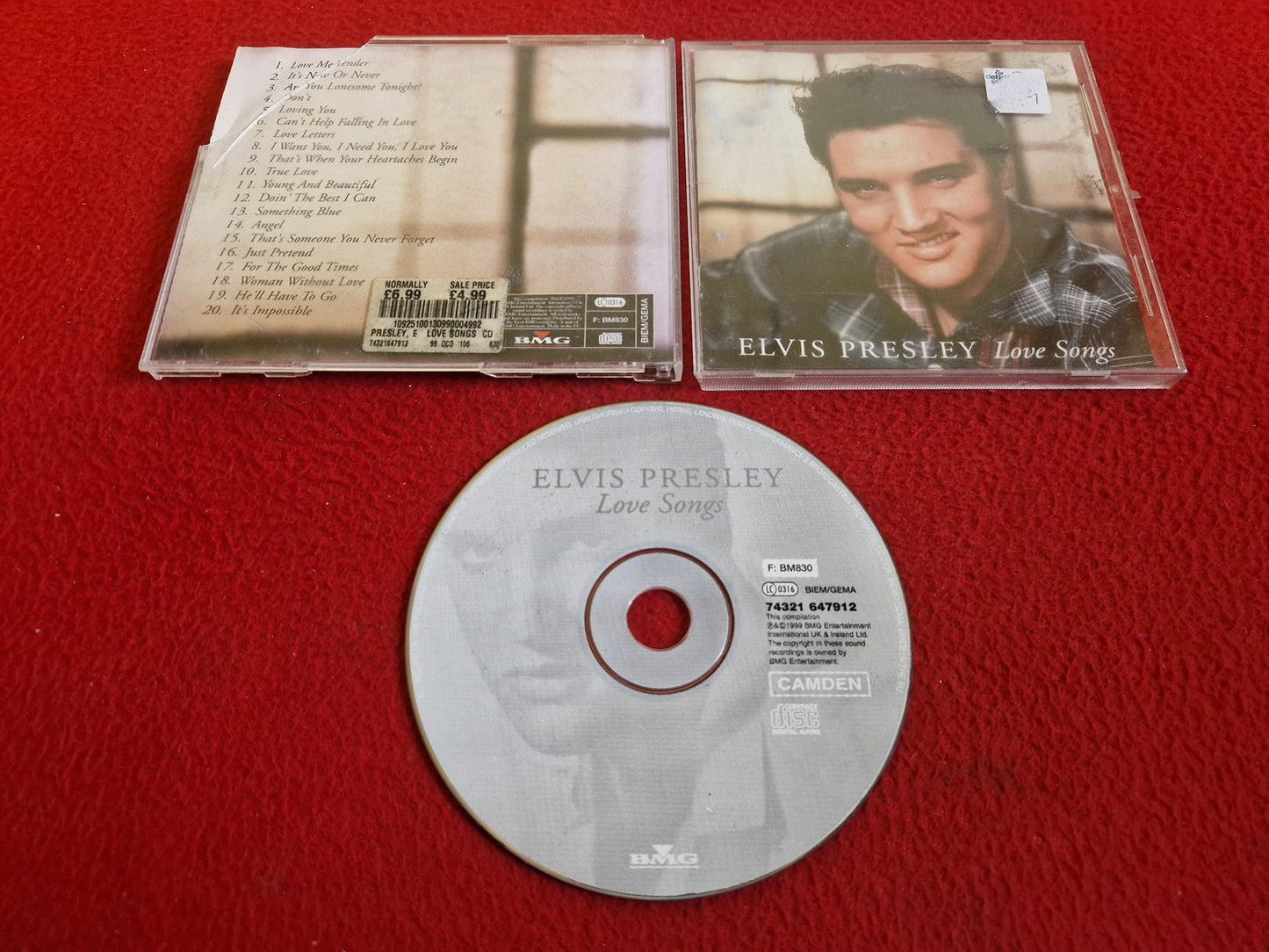 ELVIS PRESLEY LOVE SONGS CD