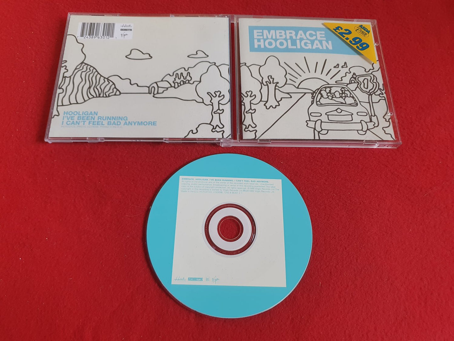EMBRACE HOOLIGAN HOOLIGAN / I'VE BEEN RUNNING / I CAN'T FEEL BAD ANYMORE till CD