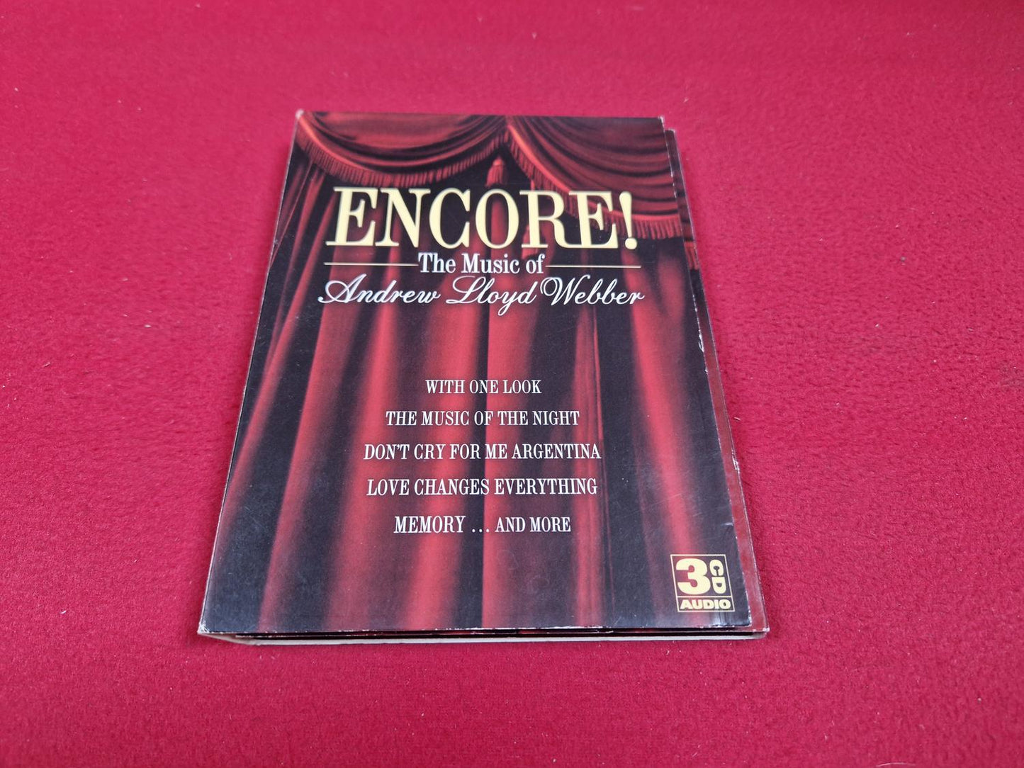 ENCORE WITH ONE LOOK / DON'T CRY FOR ME ARGENTINA mfl BOX till DVD