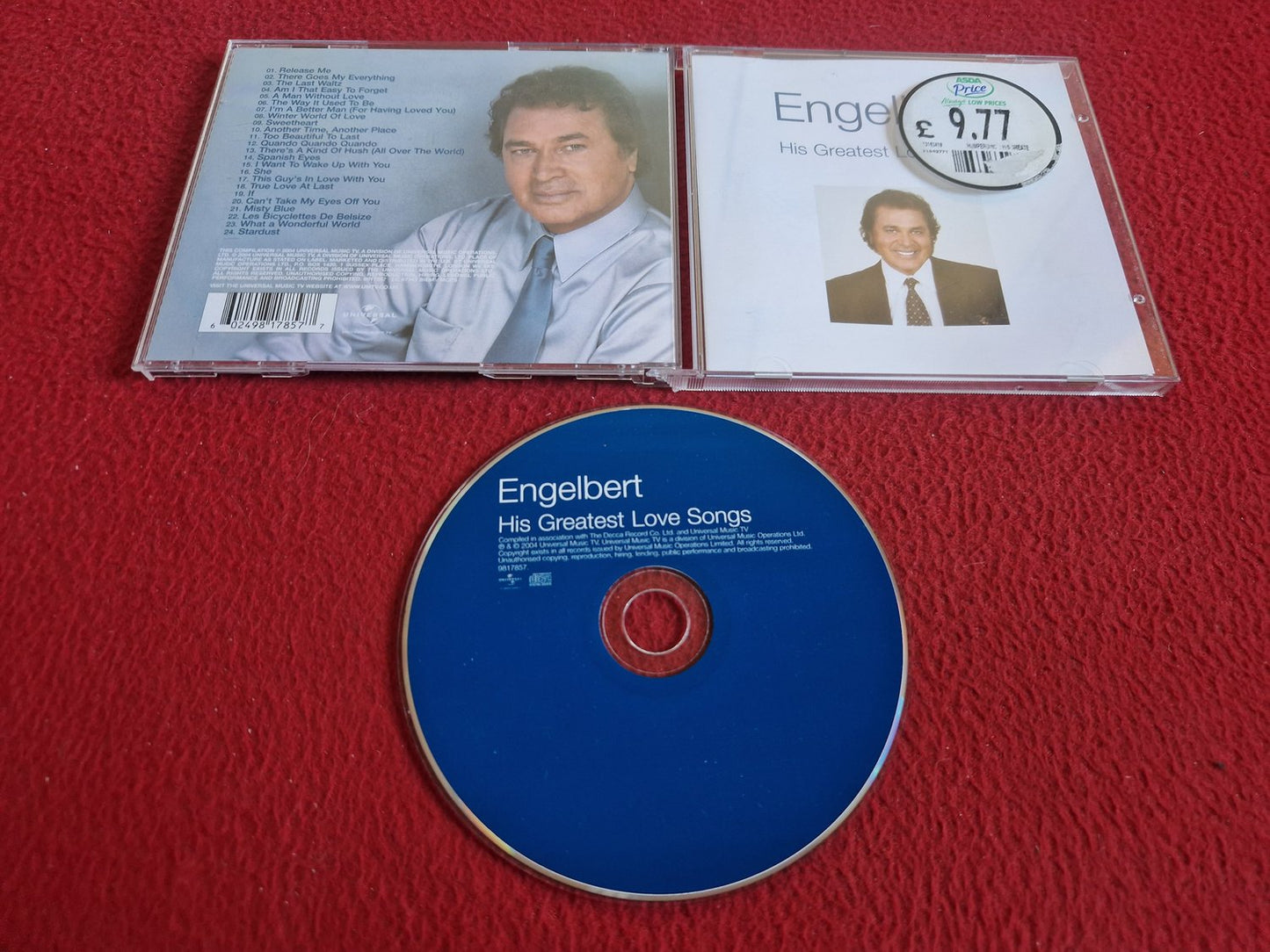 ENGELBERT HUMPERDINCK HIS GREATEST LOVE SONGS CD