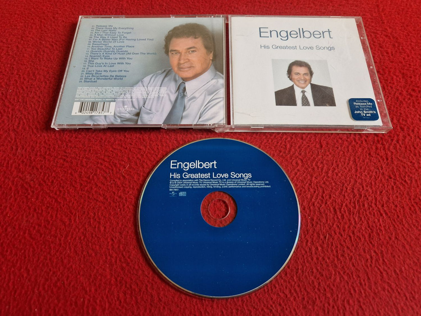 ENGELBERT HUMPERDINCK HIS GREATEST LOVE SONGS CD