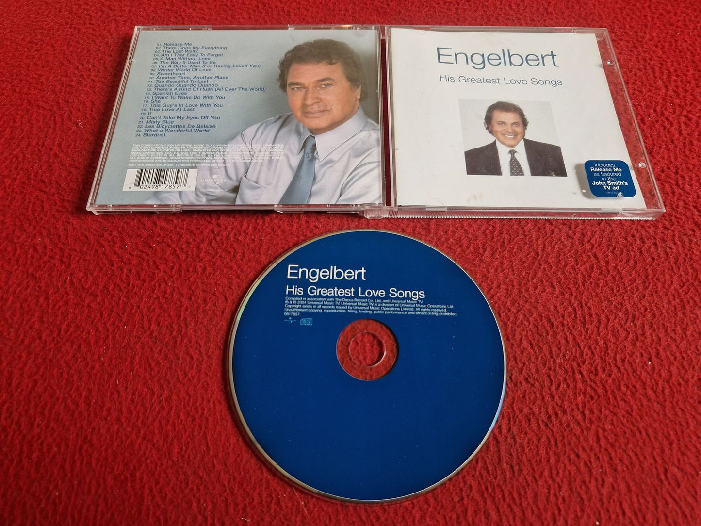 ENGELBERT HUMPERDINCK HIS GREATEST LOVE SONGS CD