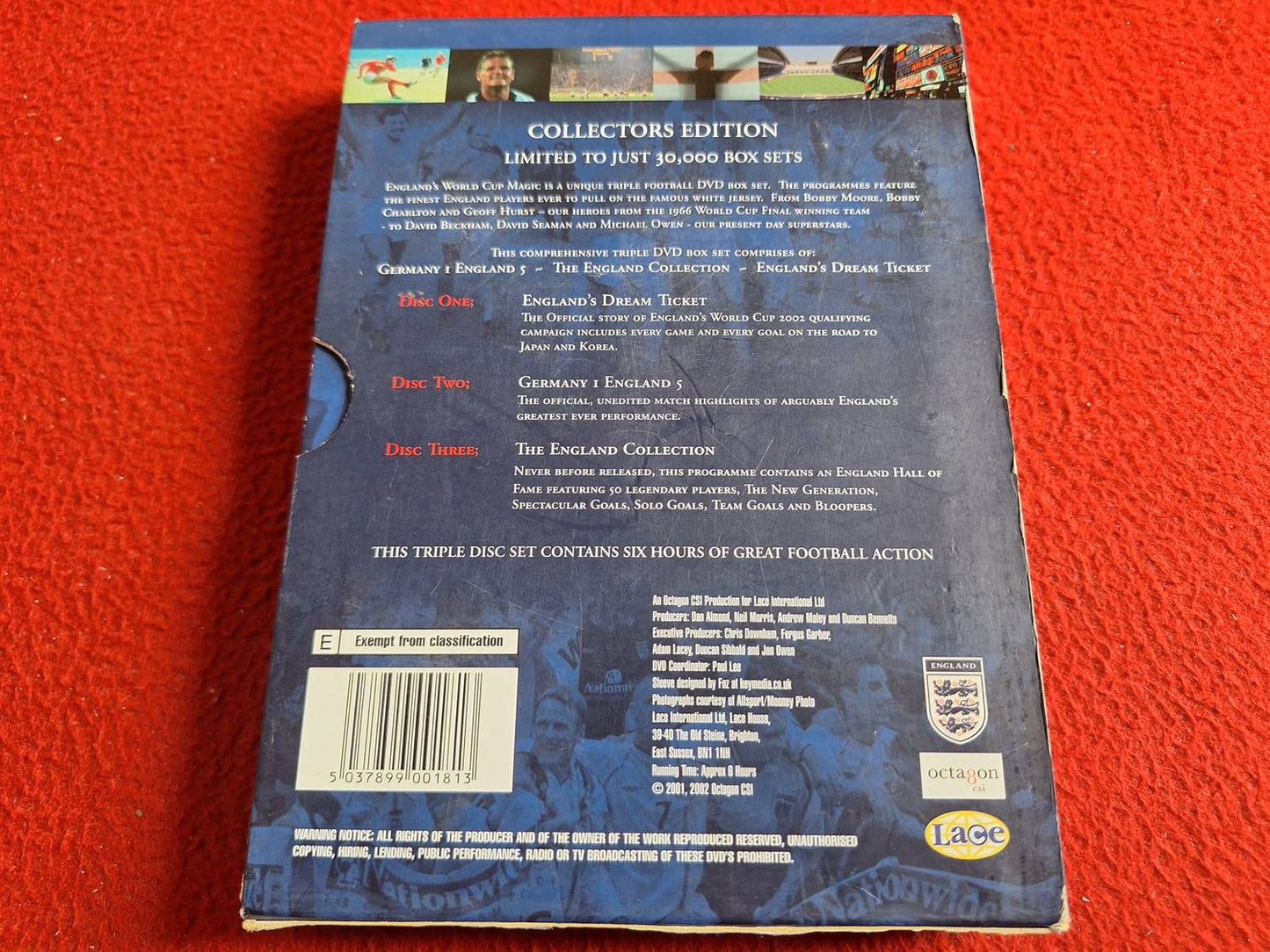 ENGLANDS WORLD CUP MAGIC LIMITED ED. BOX DVD