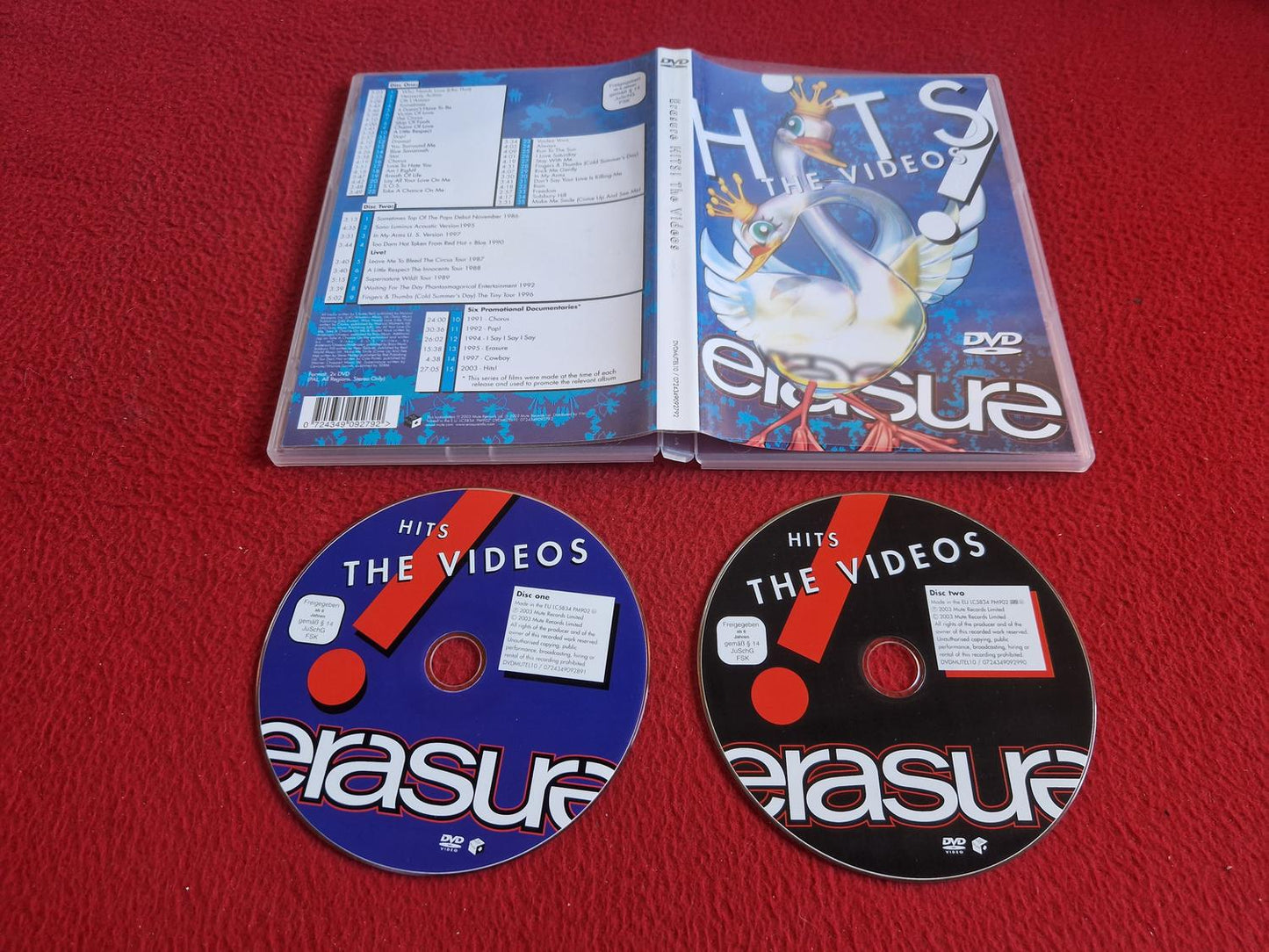 ERASURE HITS! THE VIDEOS DVD