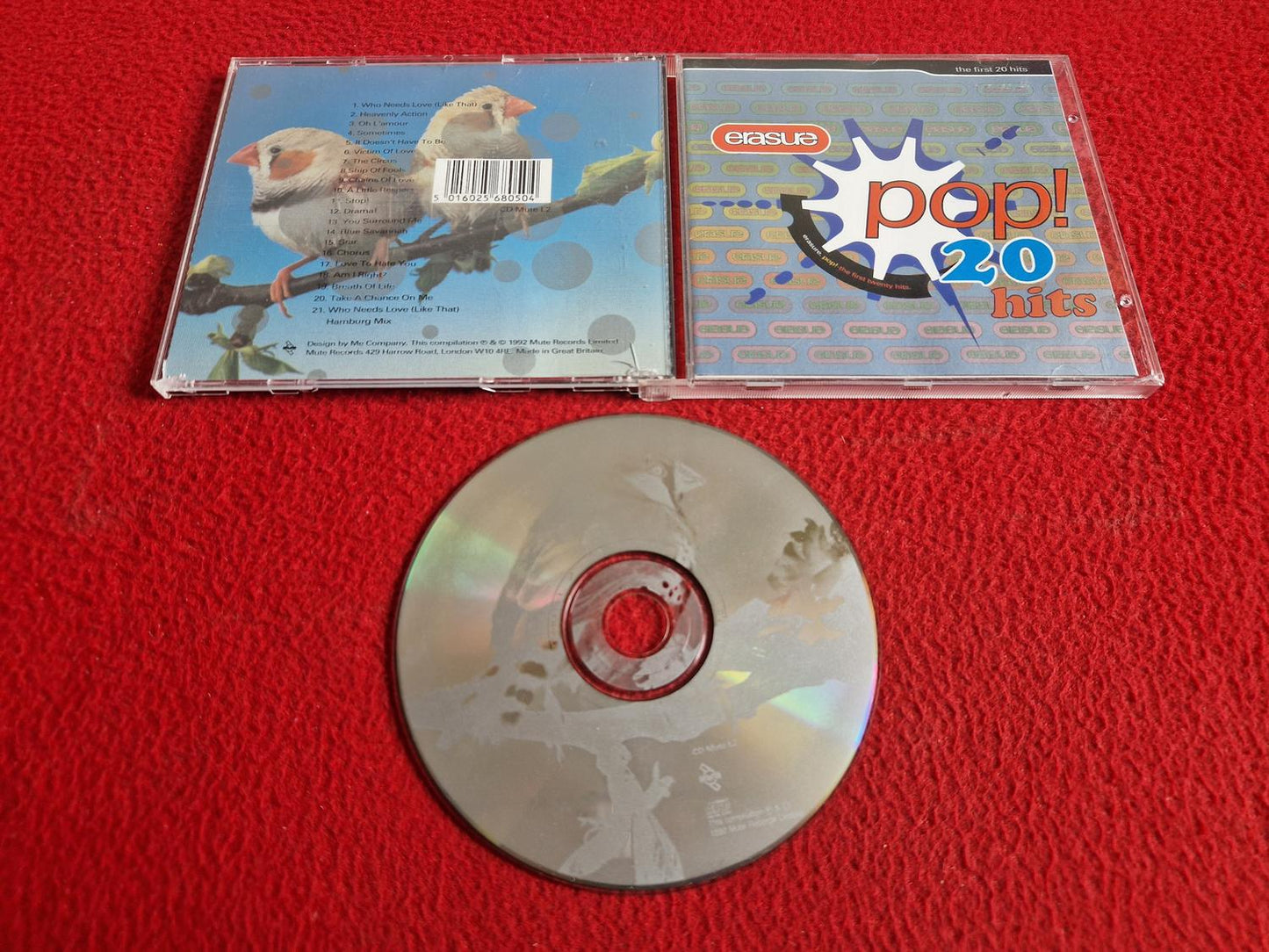 ERASURE POP 20 HITS CD