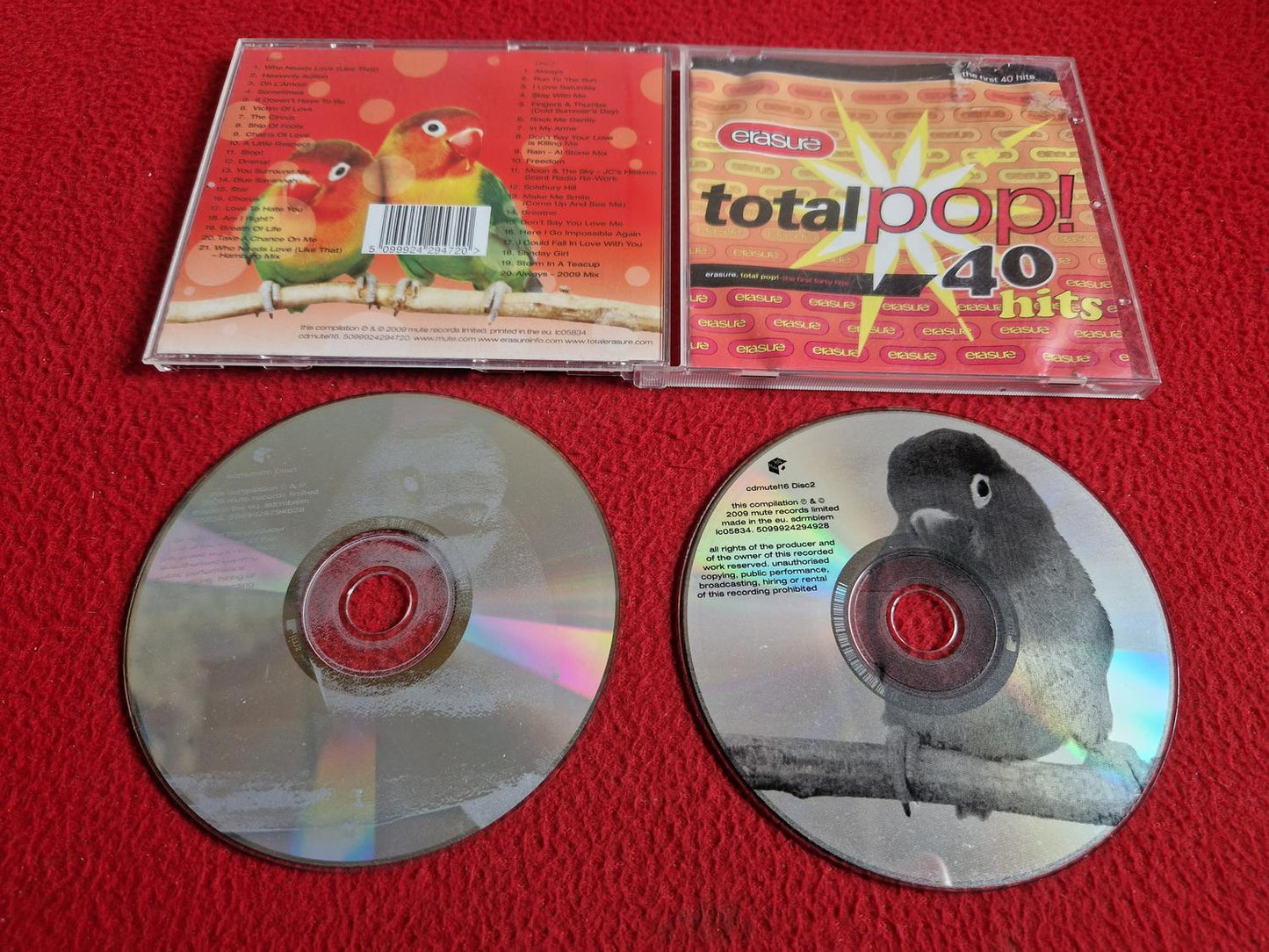 ERASURE TOTAL POP! 40 HITS CD