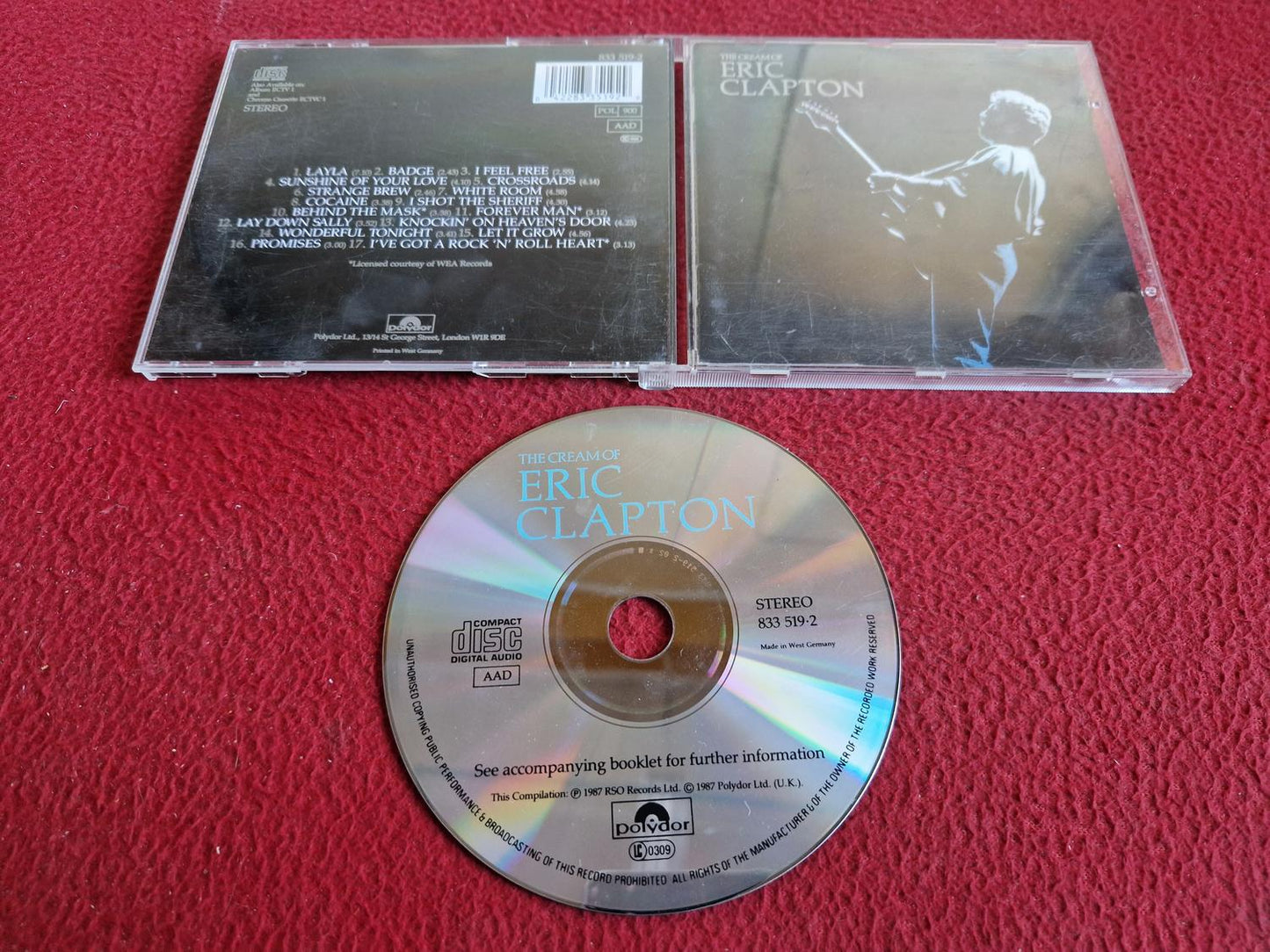 ERIC CLAPTON THE CREAM OF CD