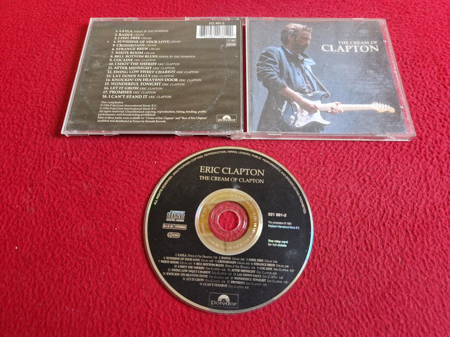 ERIC CLAPTON THE CREAM OF CLAPTON CD