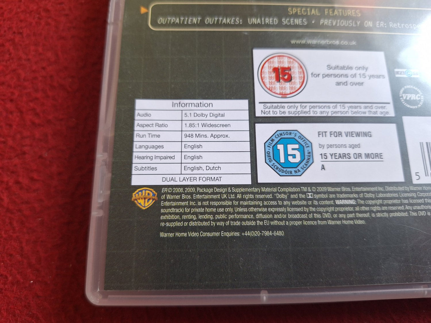ER SEASON 15 FINAL SEASON BOX DVD