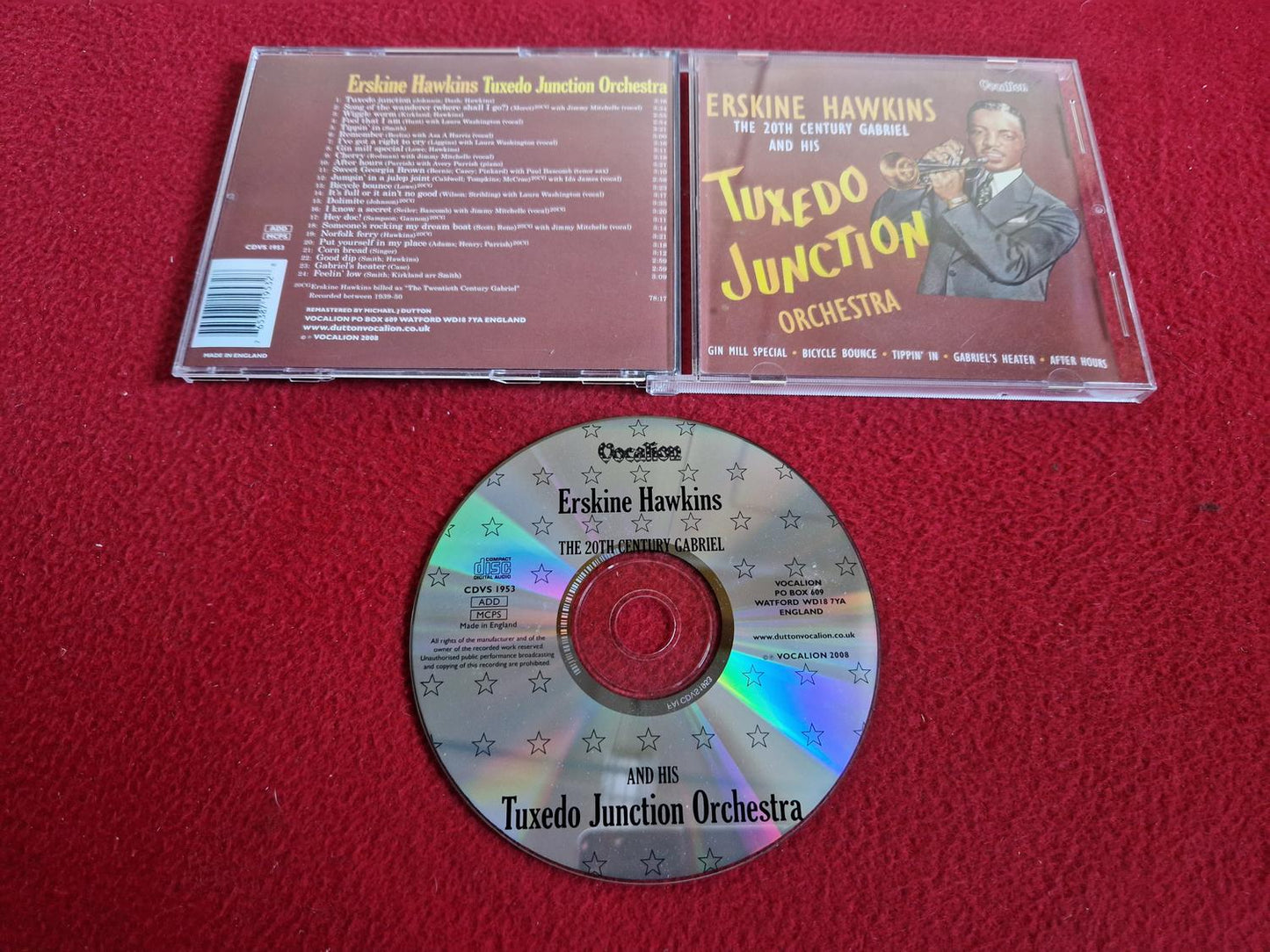 ERSKINE HAWKINS THE 20TH CENTURY GABRIEL AND HIS TUXEDO JUNCTION ORCHESTRA CD