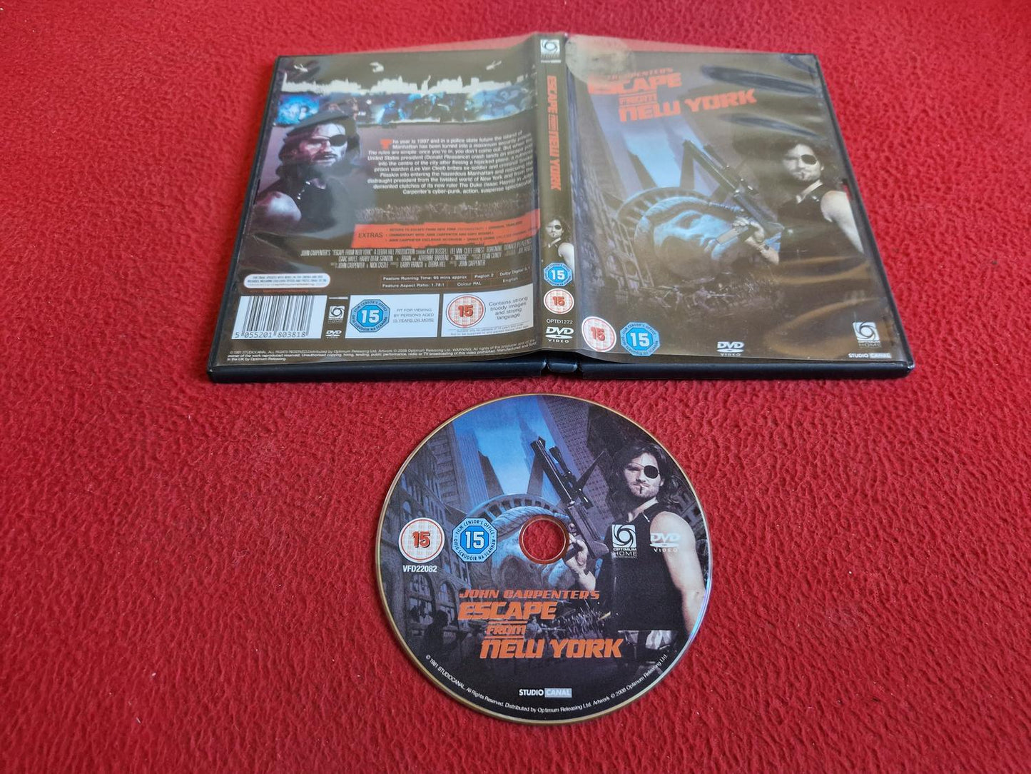 ESCAPE FROM NEW YORK DVD