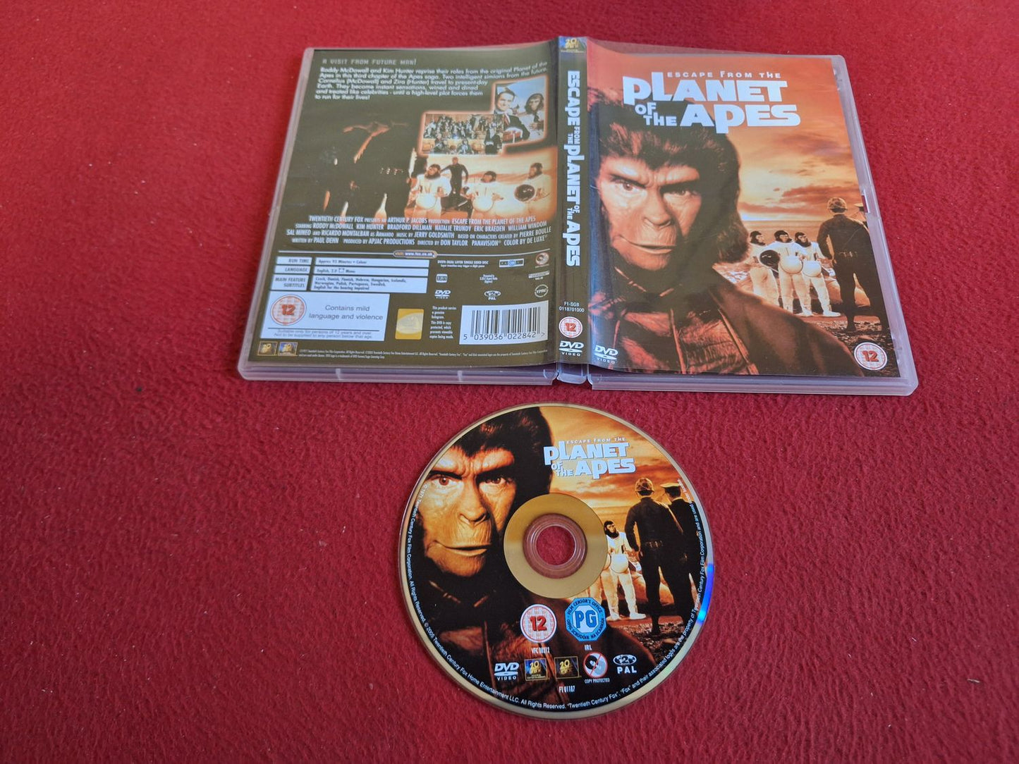 ESCAPE FROM THE PLANET OF THE APES DVD