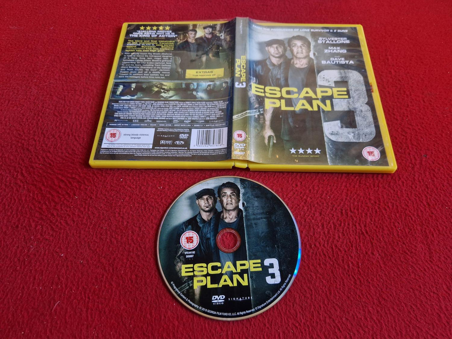 ESCAPE PLAN 3 DVD
