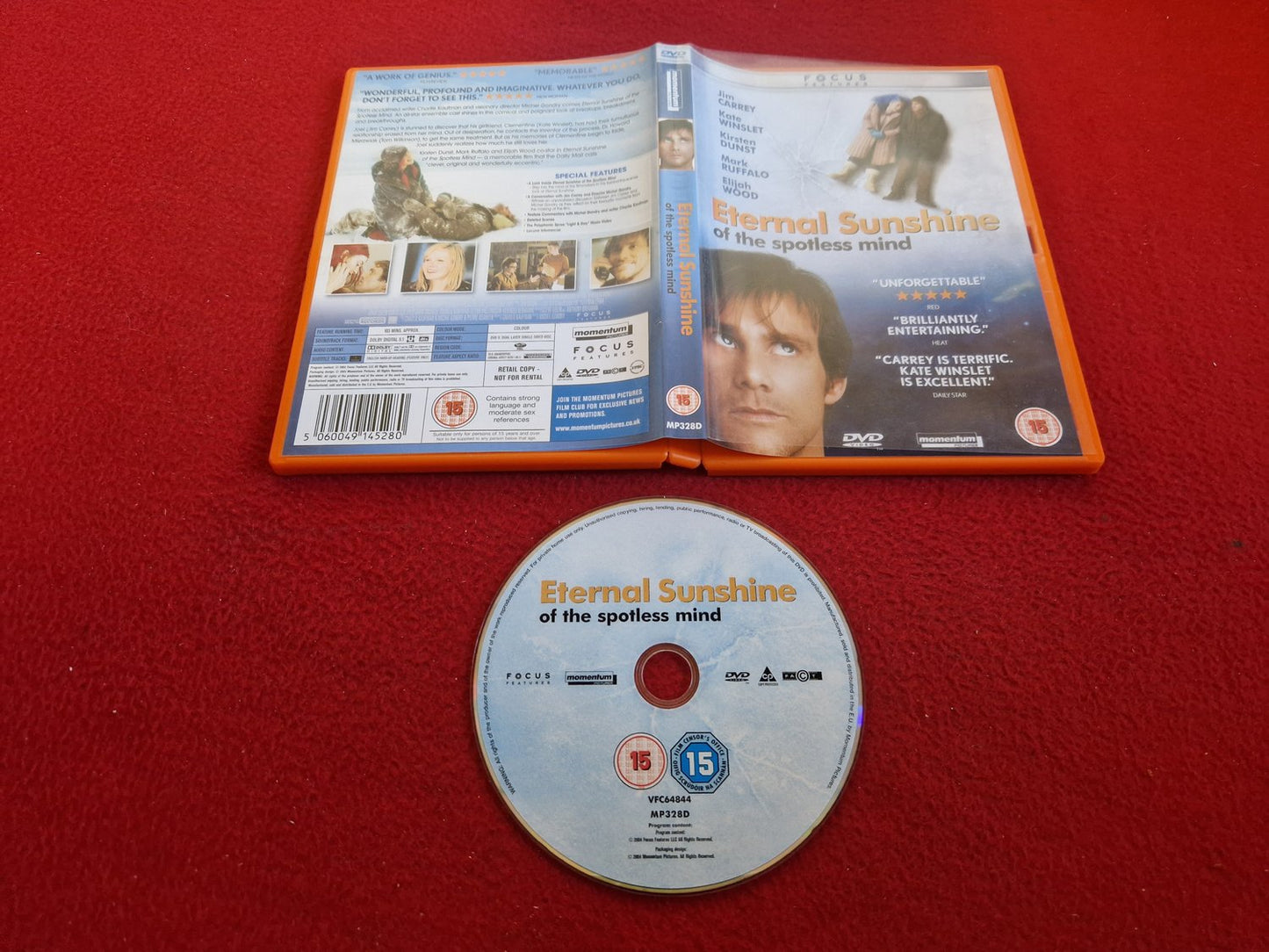 ETERNAL SUNSHINE OF THE SPOTLESS MIND DVD