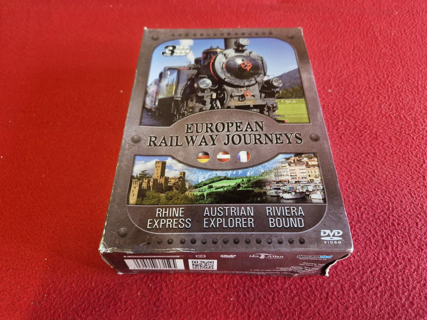 EUROPEAN RAILWAY JOURNEYS RHINE EXPRESS/AUSTRIAN EXPLORER/ RIVIERA BOUND BOX DVD