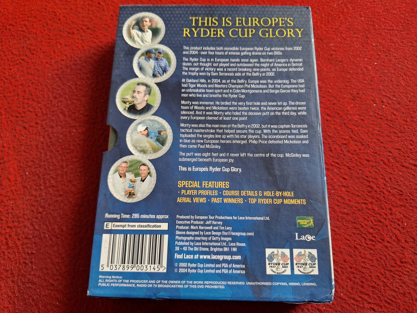 EUROPE'S RYDER CUP DOUBLE 2002 & 2004 BOX DVD