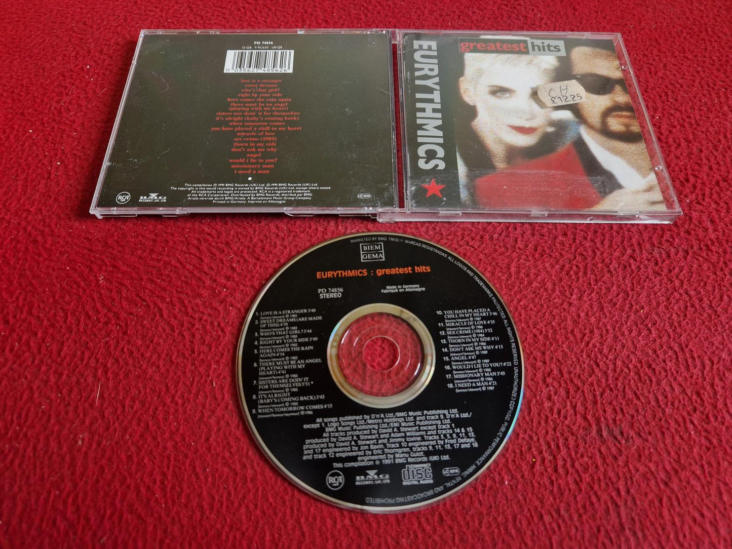 EURYTHMICS GREATEST HITS CD