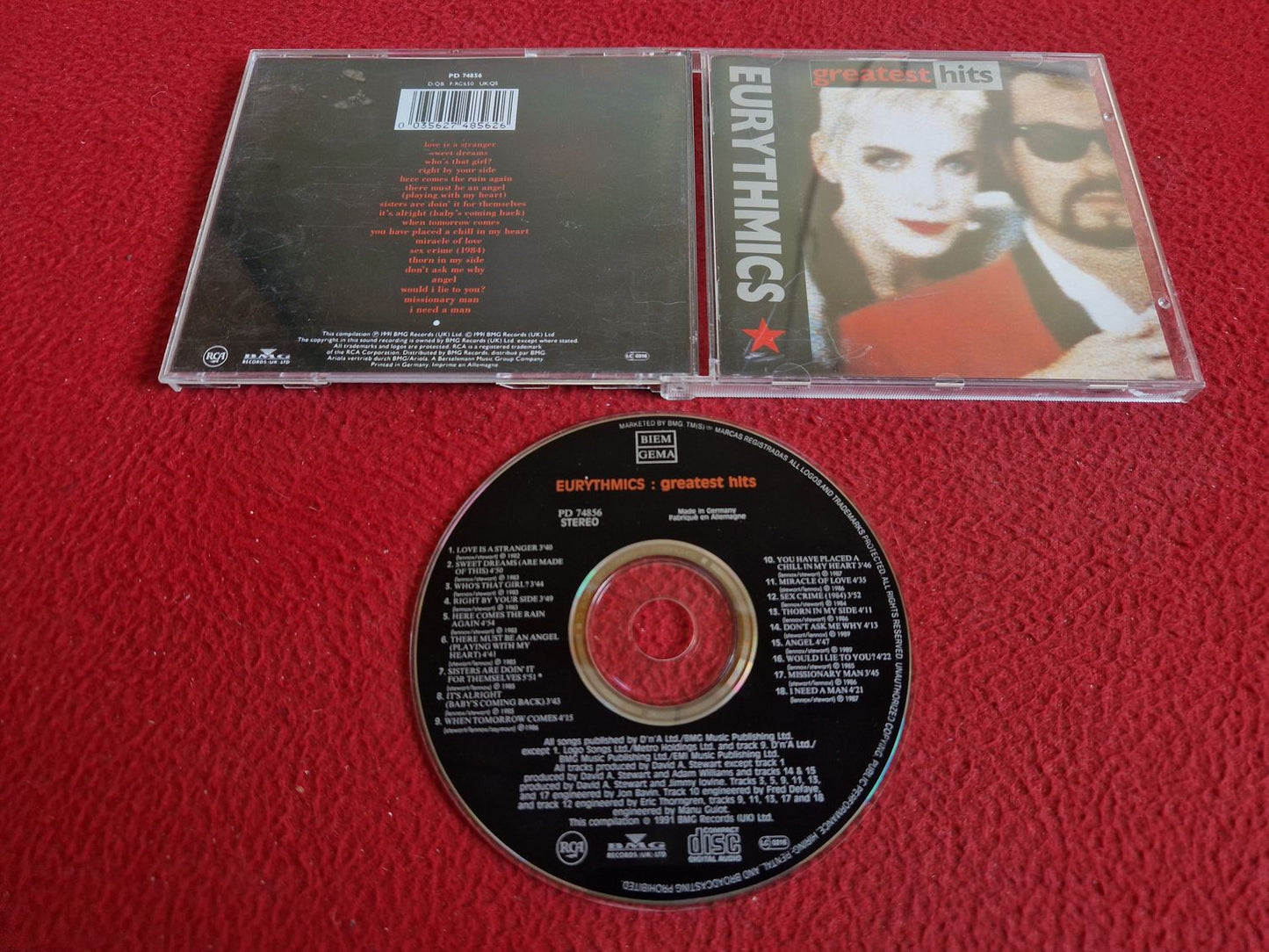 EURYTHMICS GREATEST HITS CD