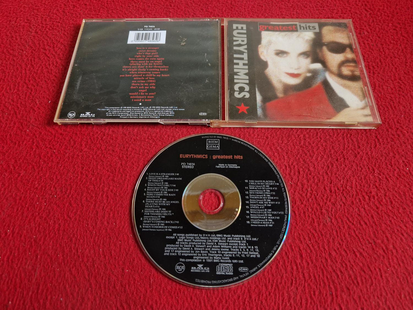 EURYTHMICS GREATEST HITS CD
