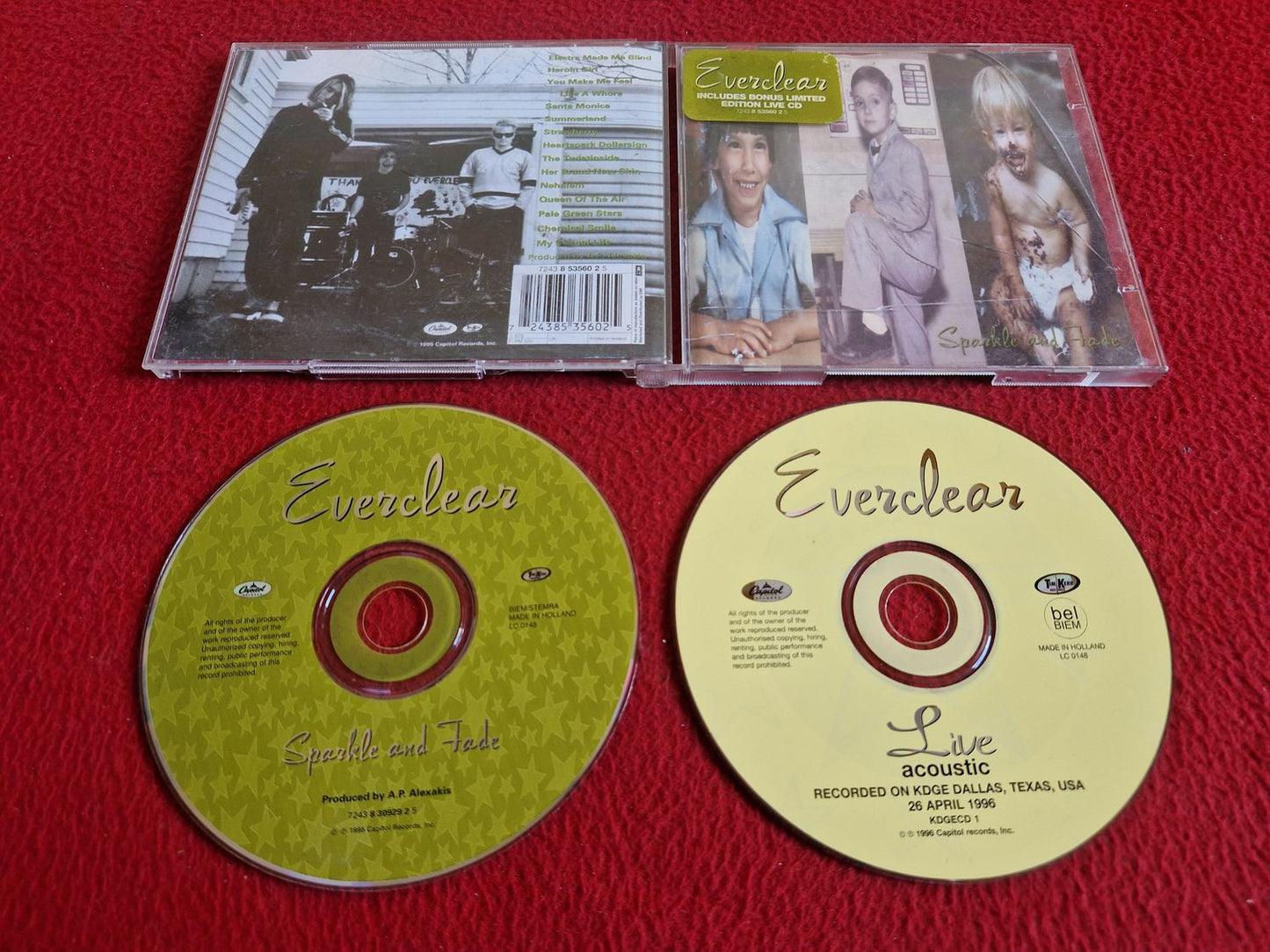EVERCLEAR SPARKLE AND FADE + LIVE ACOUSTIC CD