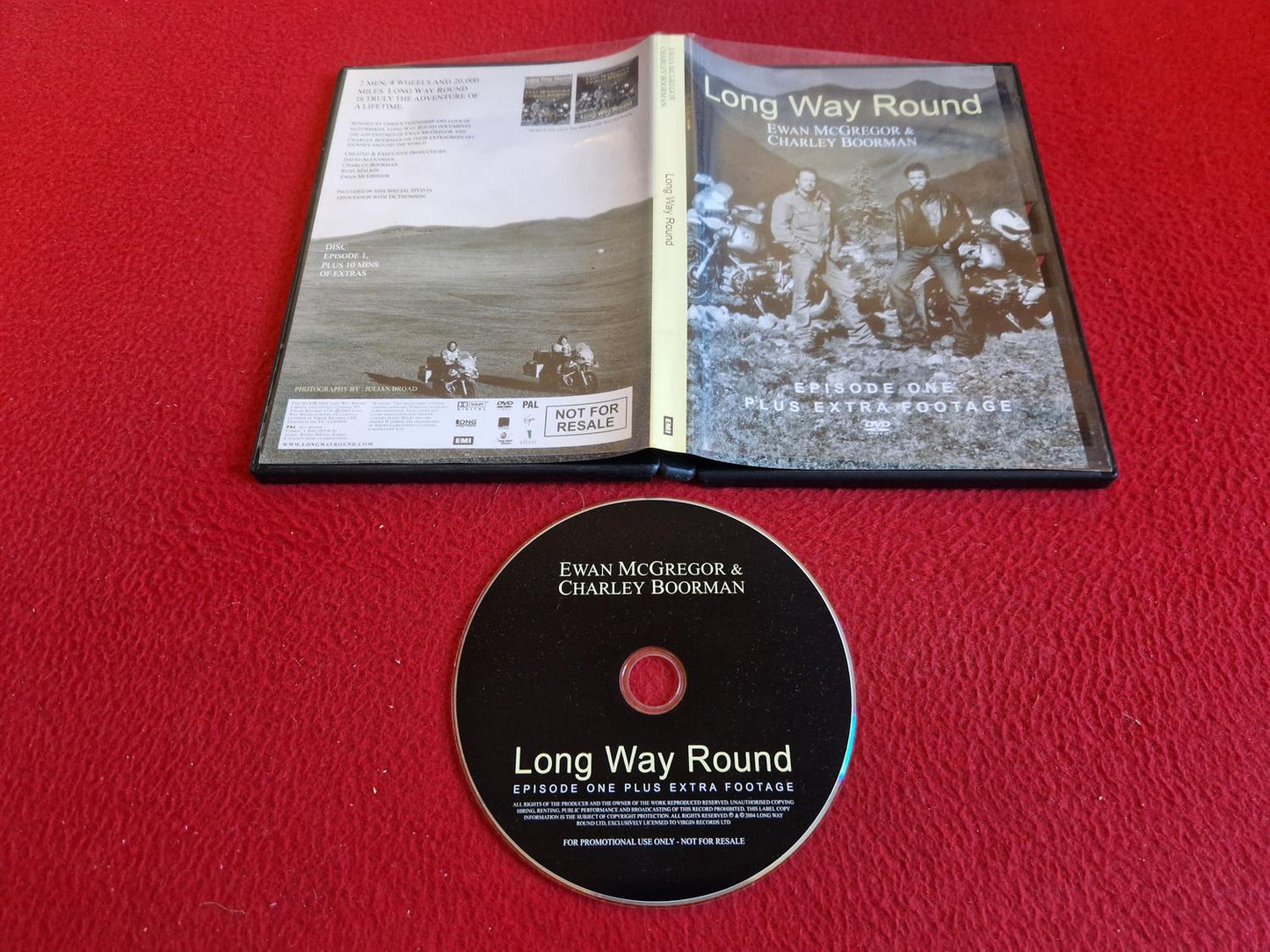 EWAN MCGREGOR & CHARLEY BOORMAN LONG WAY ROUND EPISODE ONE + EXTRA FOOTAGE DVD