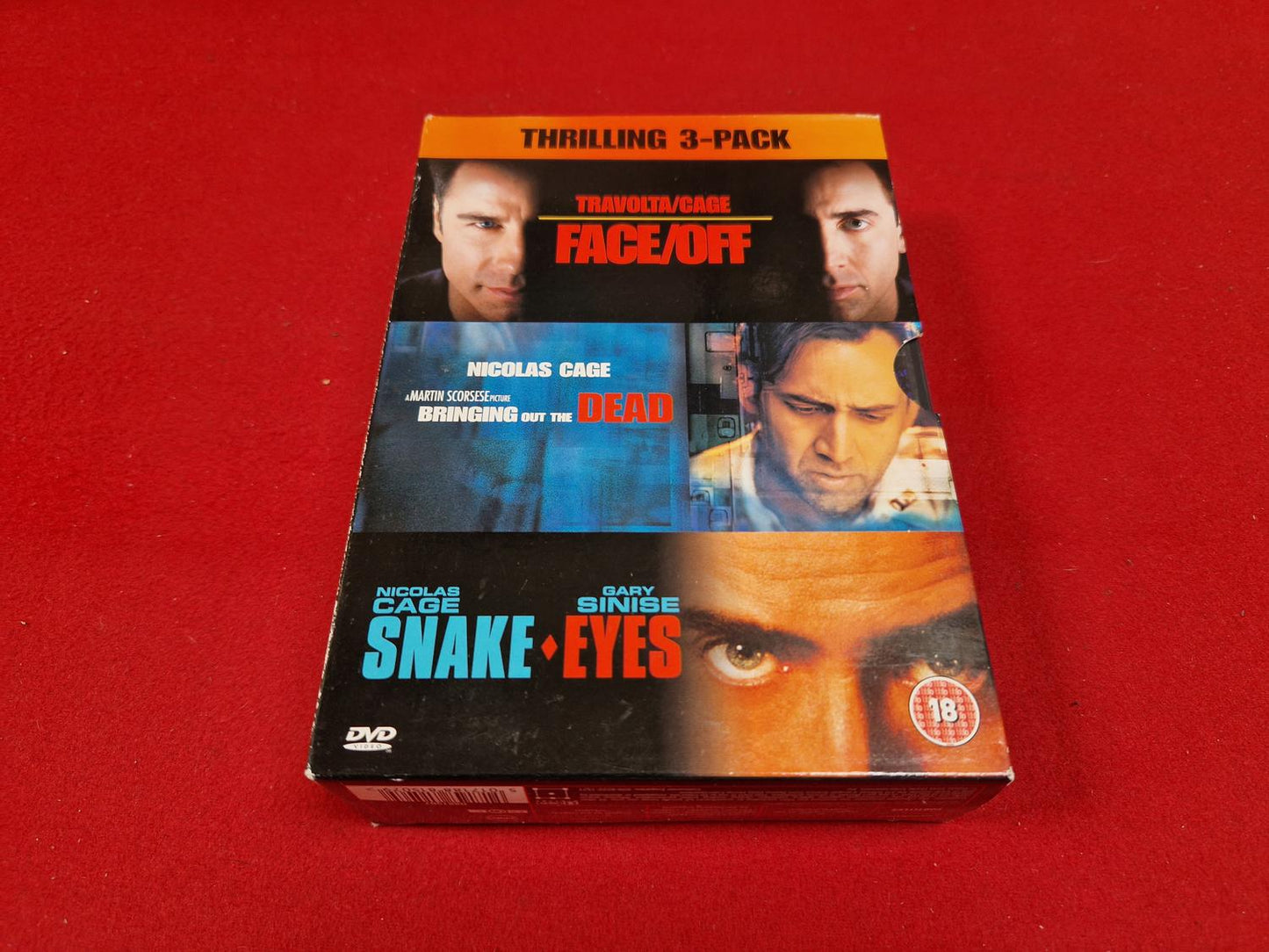 FACE/OFF / BRINGING OUT THE DEAD / SNAKE EYES till DVD