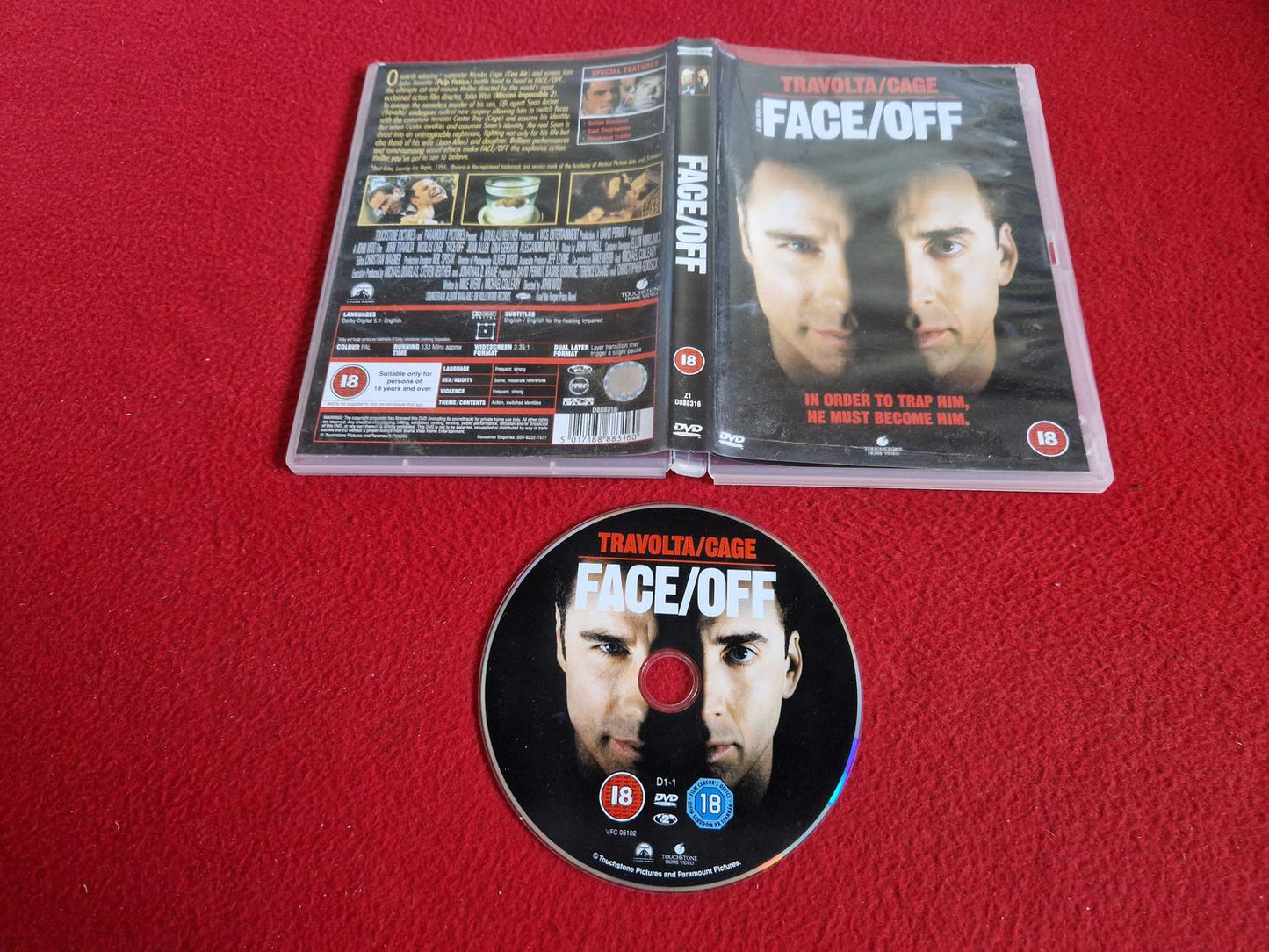 FACE/OFF DVD