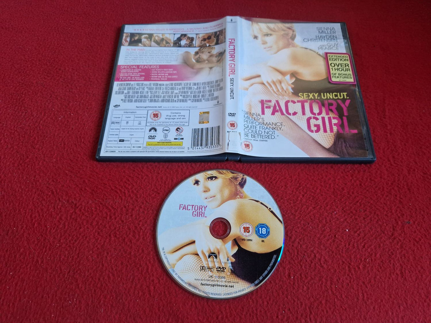 FACTORY GIRL DVD
