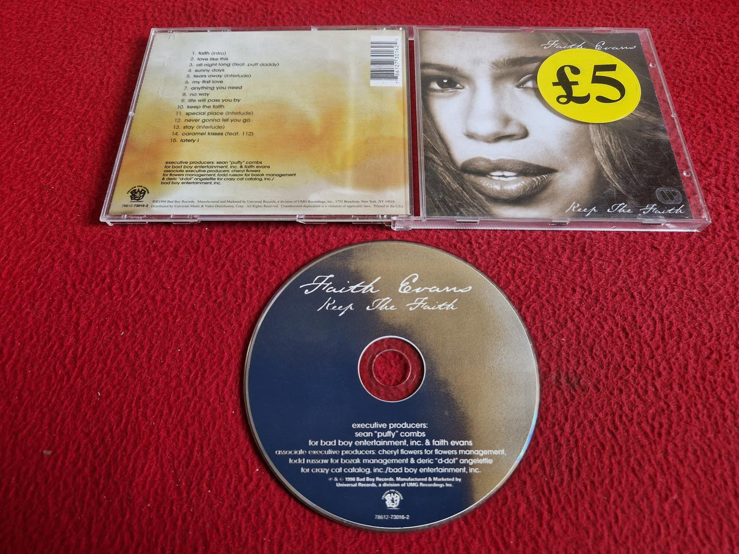FAITH EVANS KEEP THE FAITH CD