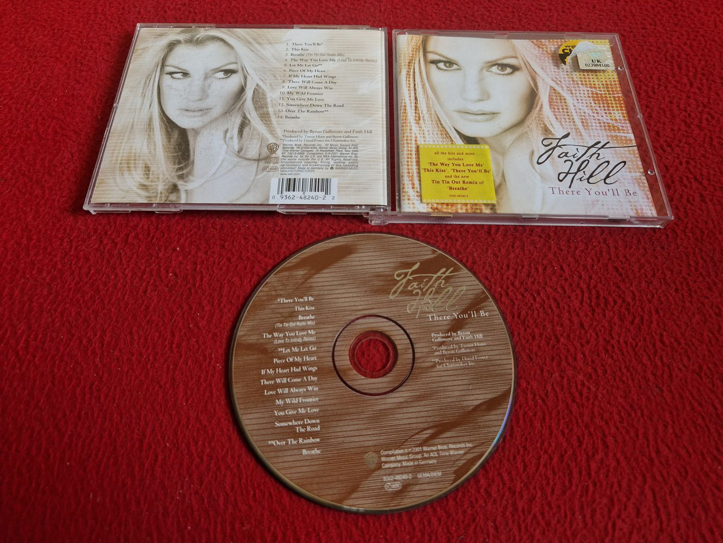 FAITH HILL THERE YOU'LL BE CD