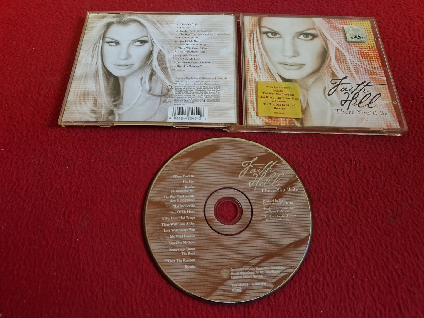 FAITH HILL THERE YOU'LL BE CD