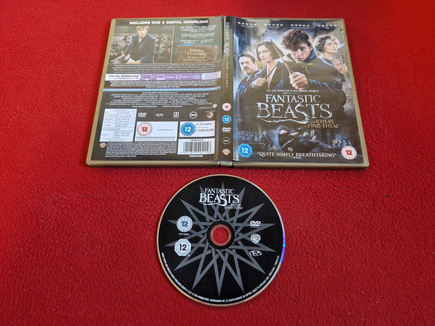 FANTASTIC BEASTS AND WHERE TO FIND THEM DVD
