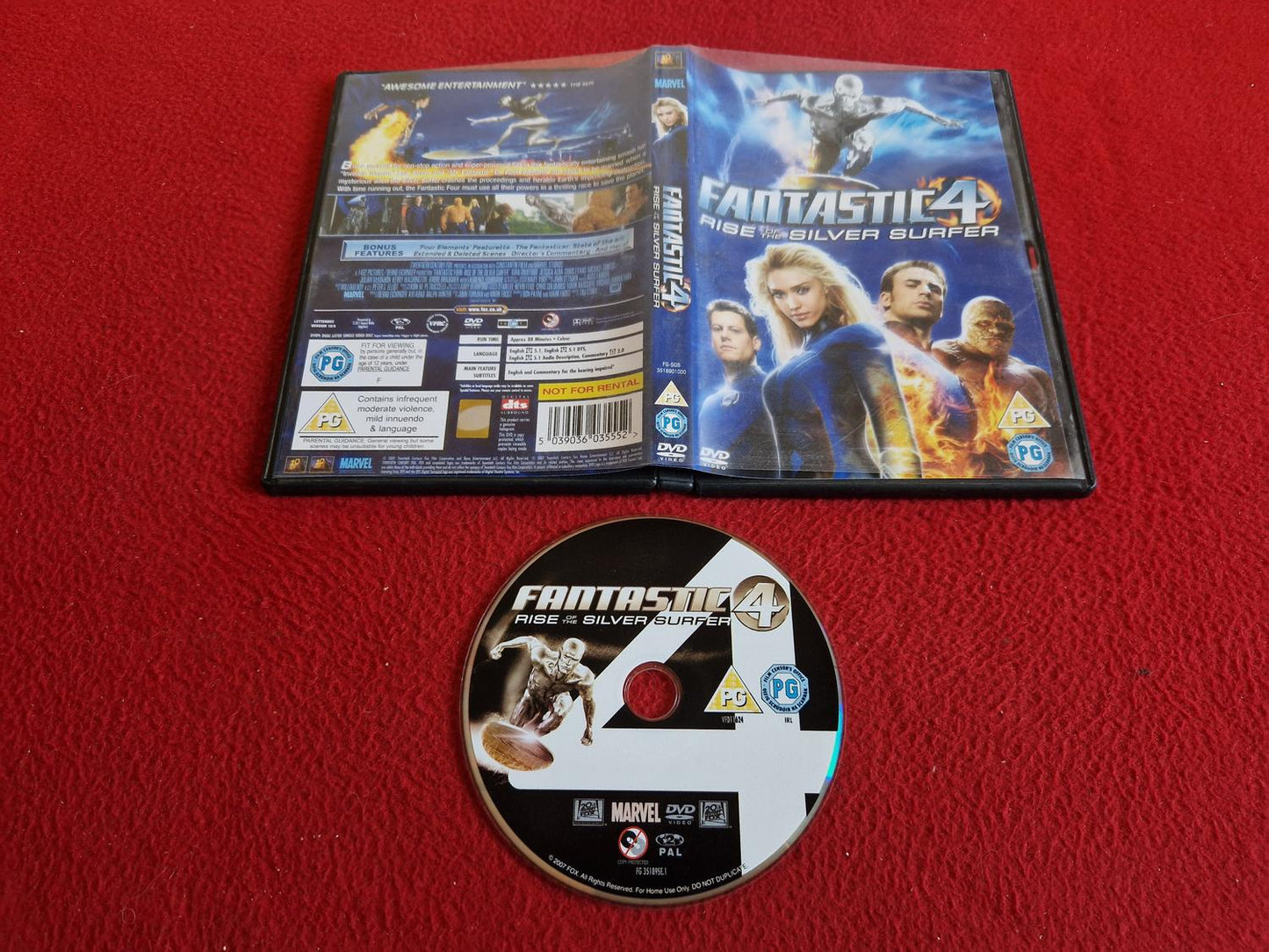 FANTASTIC FOUR RISE OF THE SILVER SURFER DVD