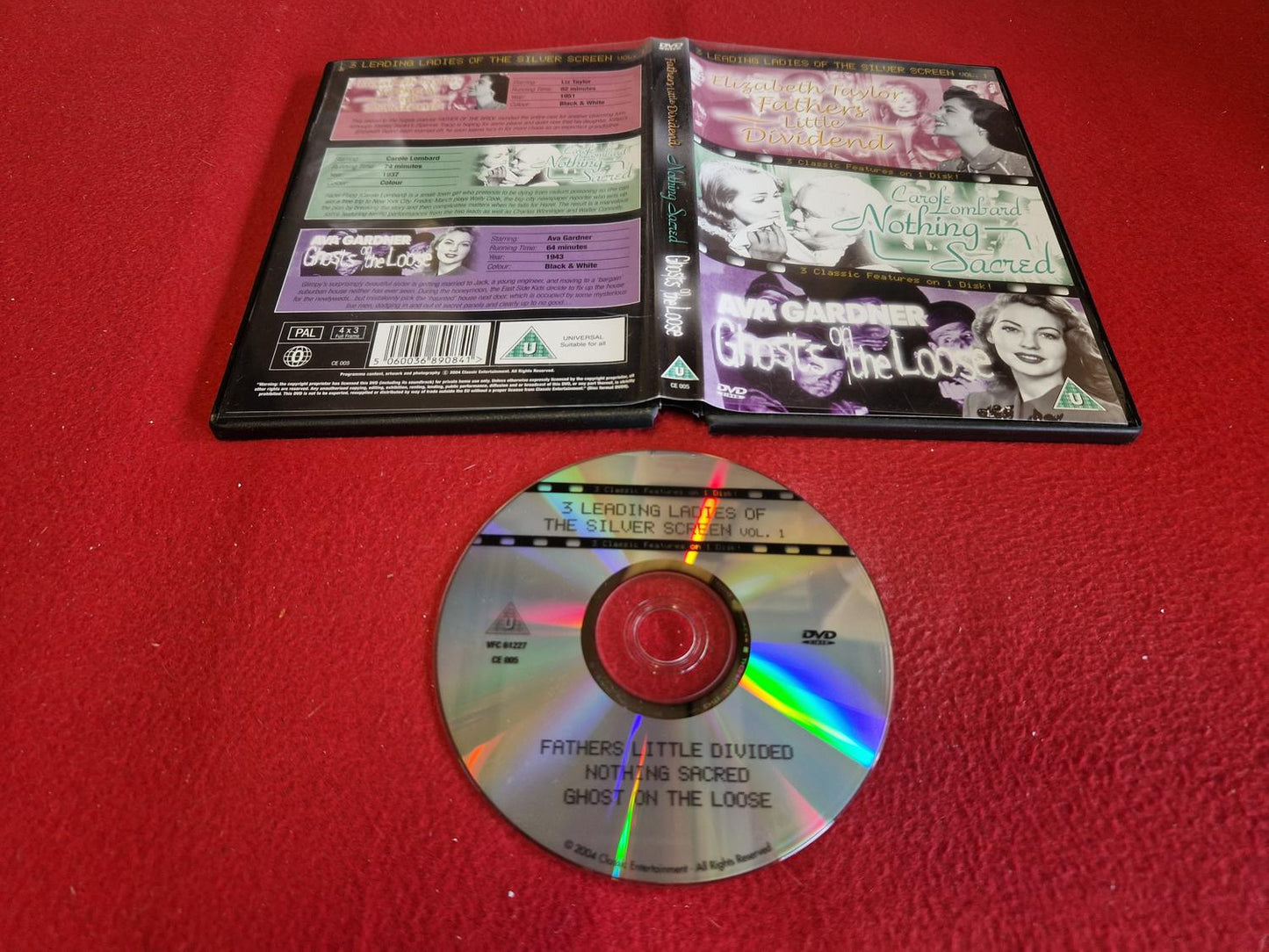 FATHERS LITTLE DIVIDEND / NOTHING SACRED / GHOST ON THE LOOSE till DVD